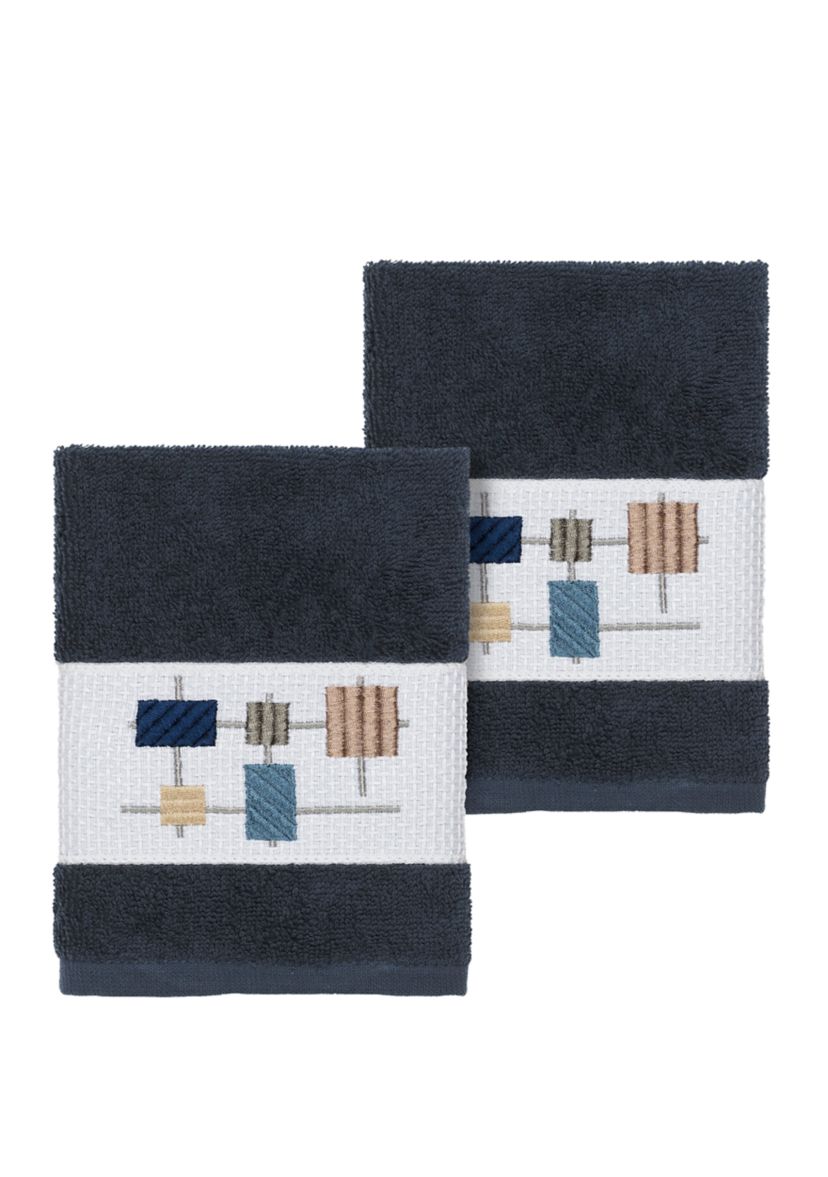 Khloe 2 Piece Embellished Washcloth Set