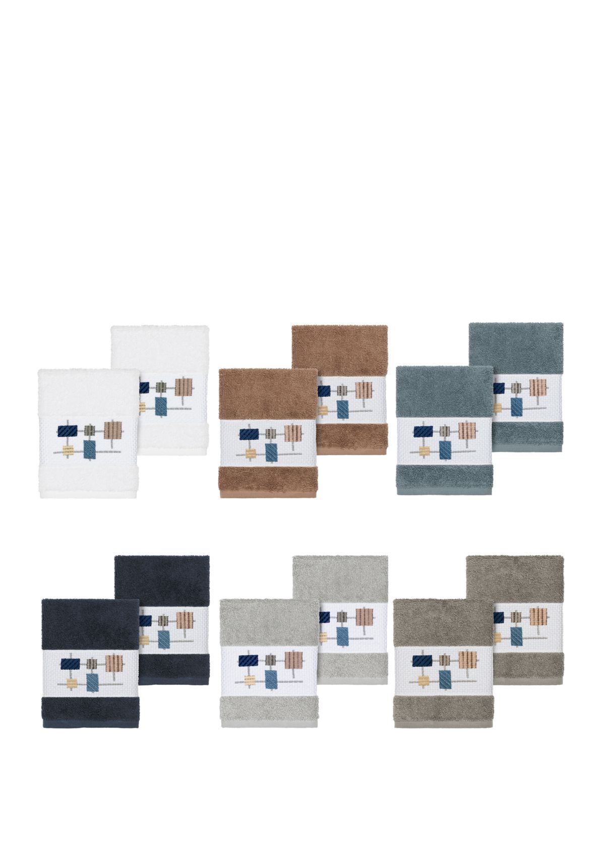 Khloe 2 Piece Embellished Washcloth Set