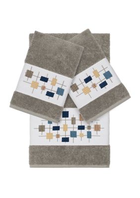 Khloe 3 Piece Embellished Towel Set