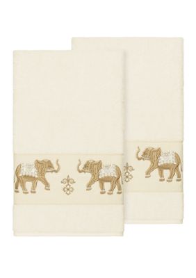 Quinn 2 Piece Embellished Bath Towel Set