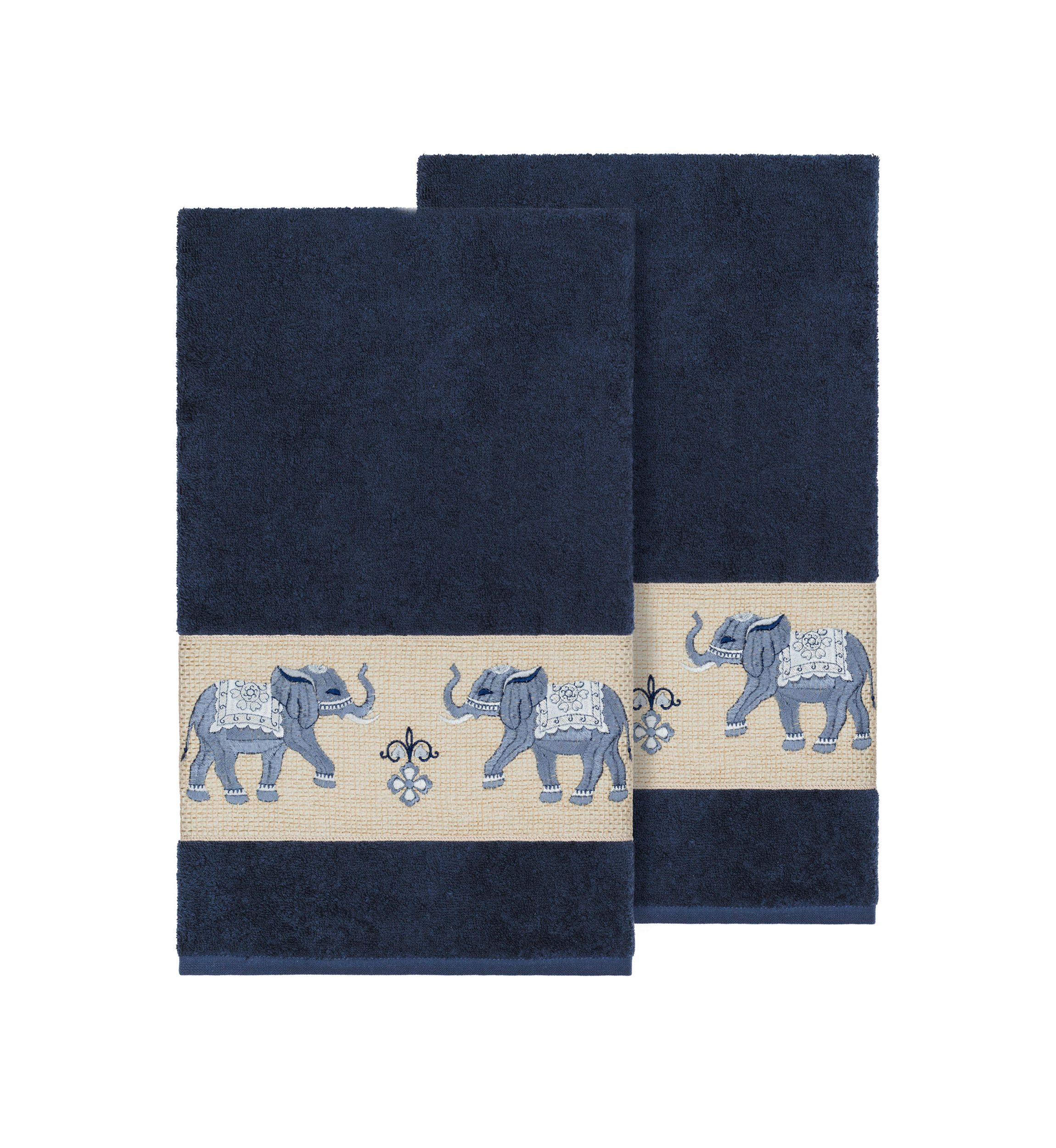 Quinn 2 Piece Embellished Bath Towel Set