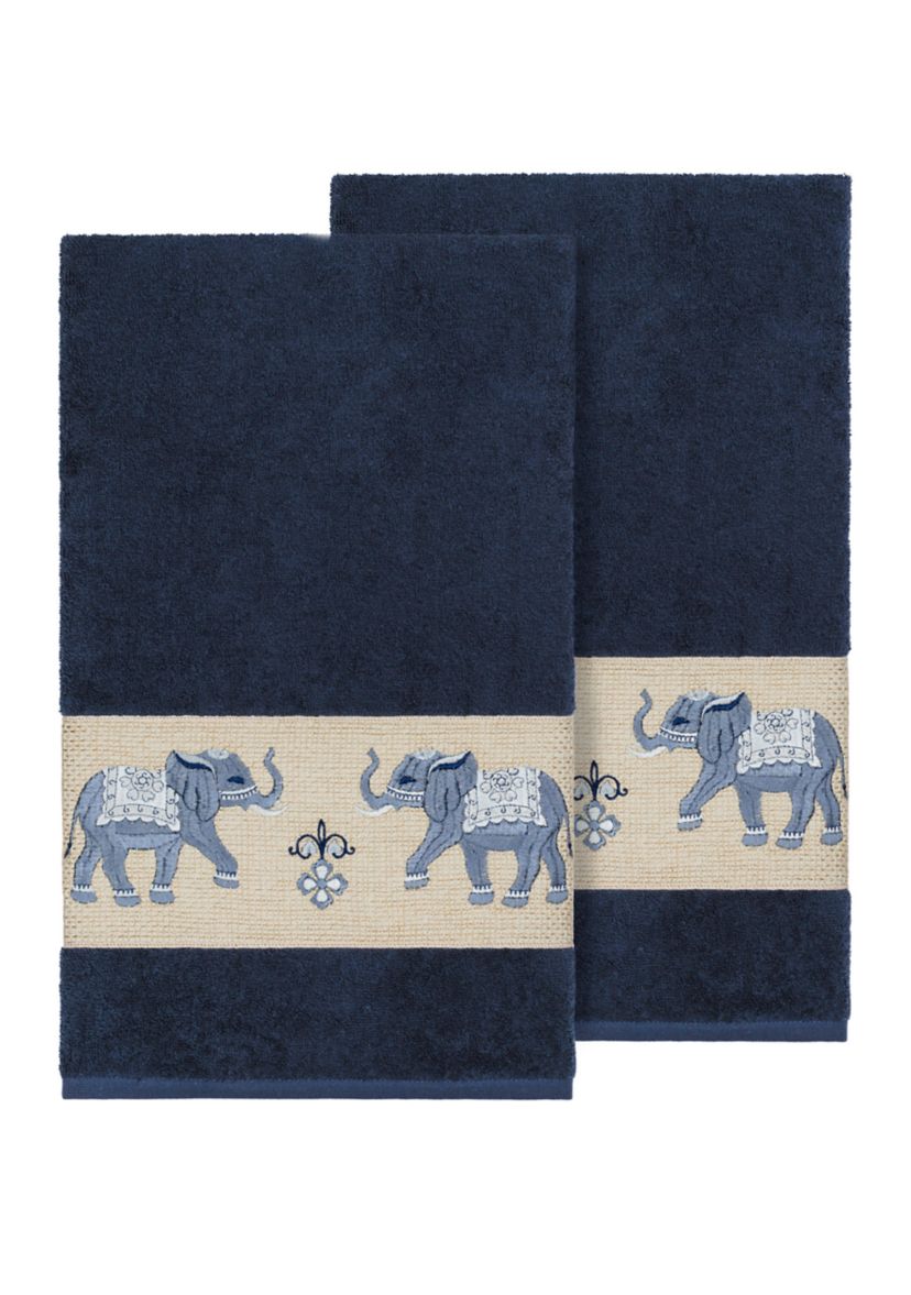 Quinn 2 Piece Embellished Bath Towel Set