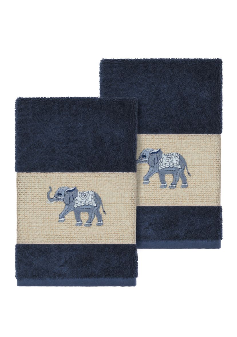 Quinn 2 Piece Embellished Hand Towel Set