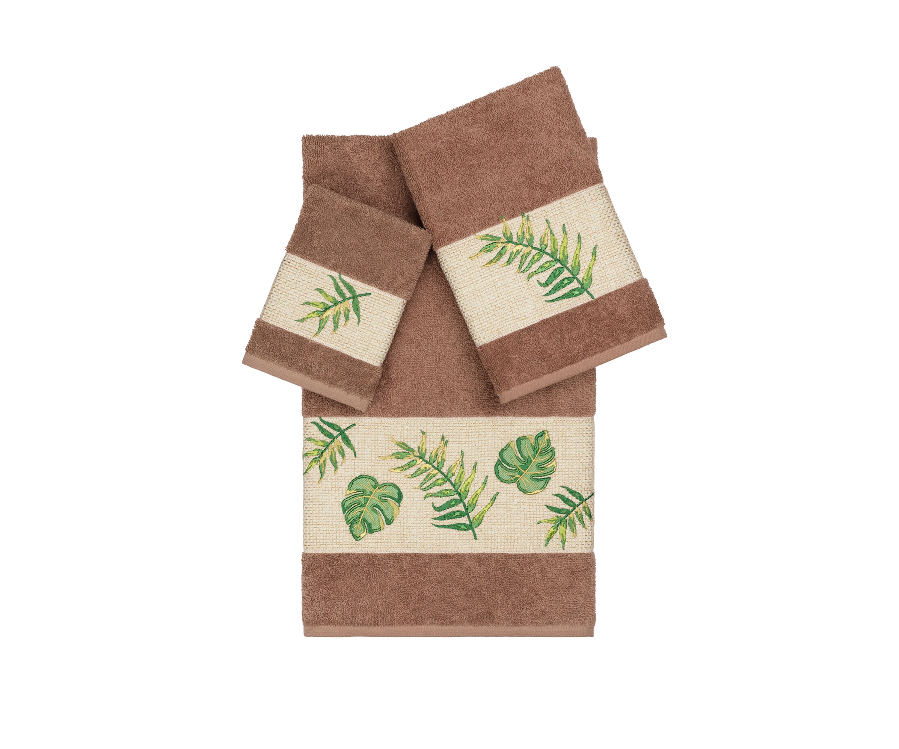 Zoe 3 Piece Embellished Towel Set