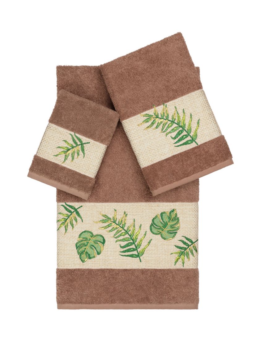 Zoe 3 Piece Embellished Towel Set