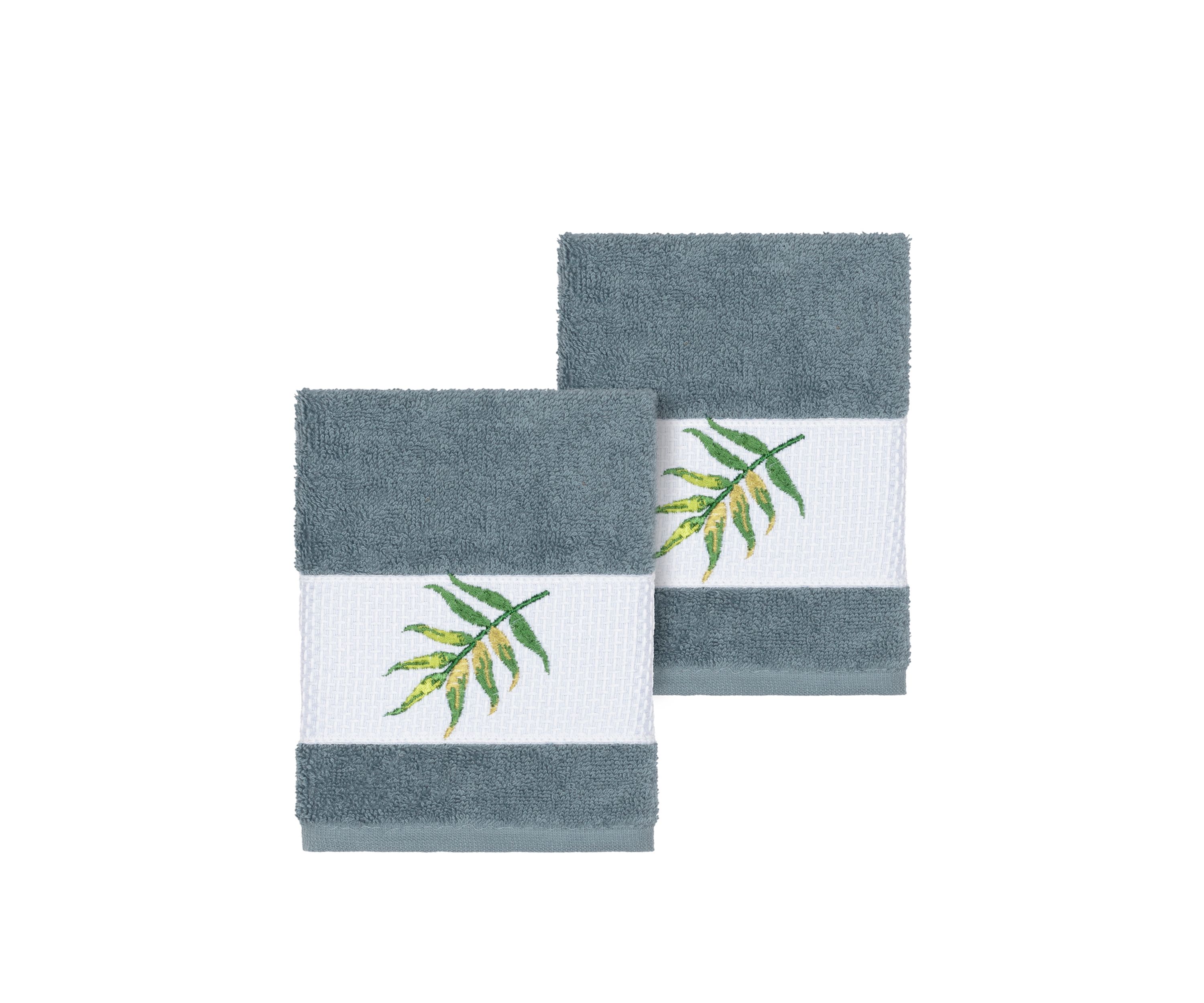 Zoe 2 Piece Embellished Washcloth Set