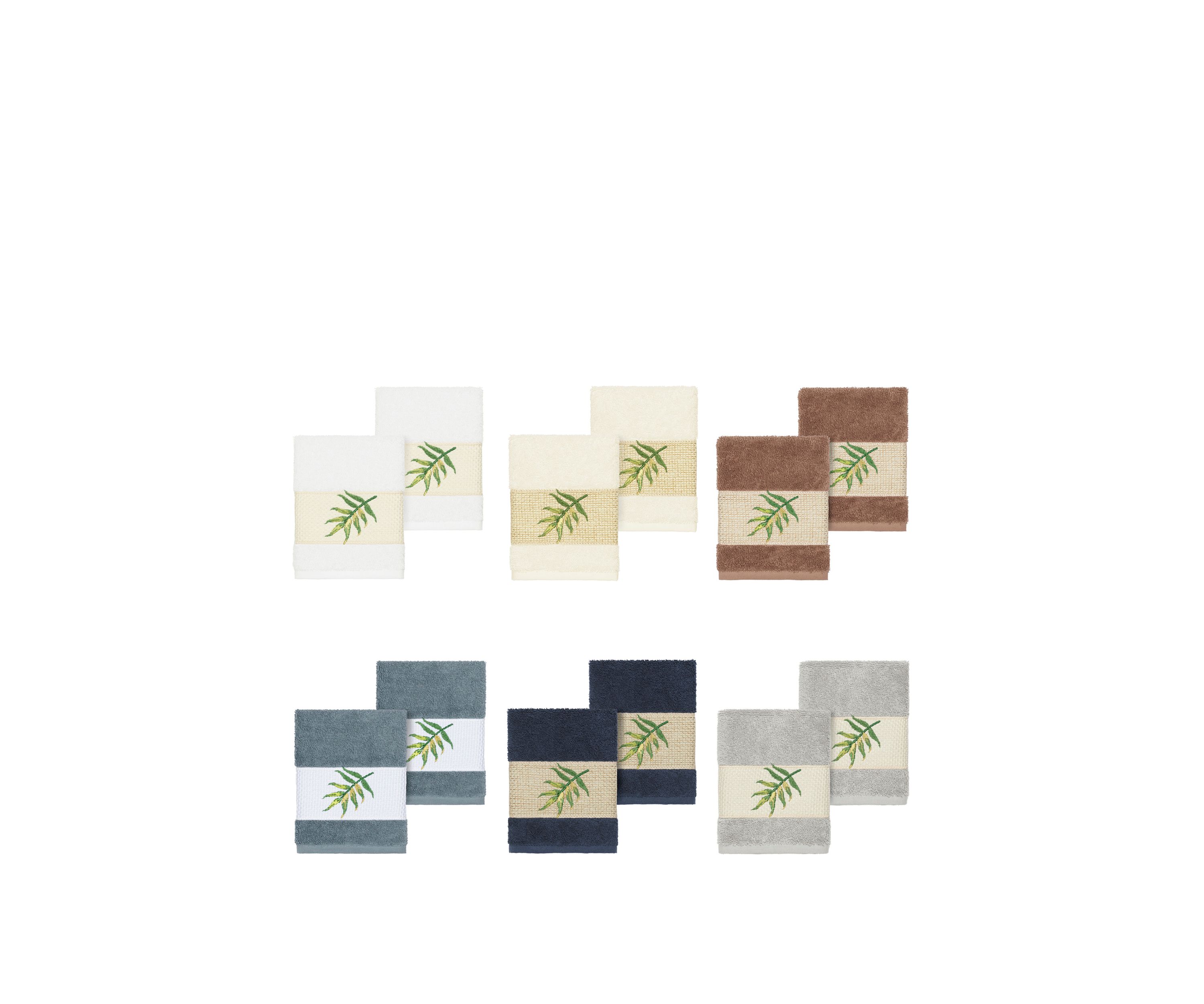 Zoe 2 Piece Embellished Washcloth Set