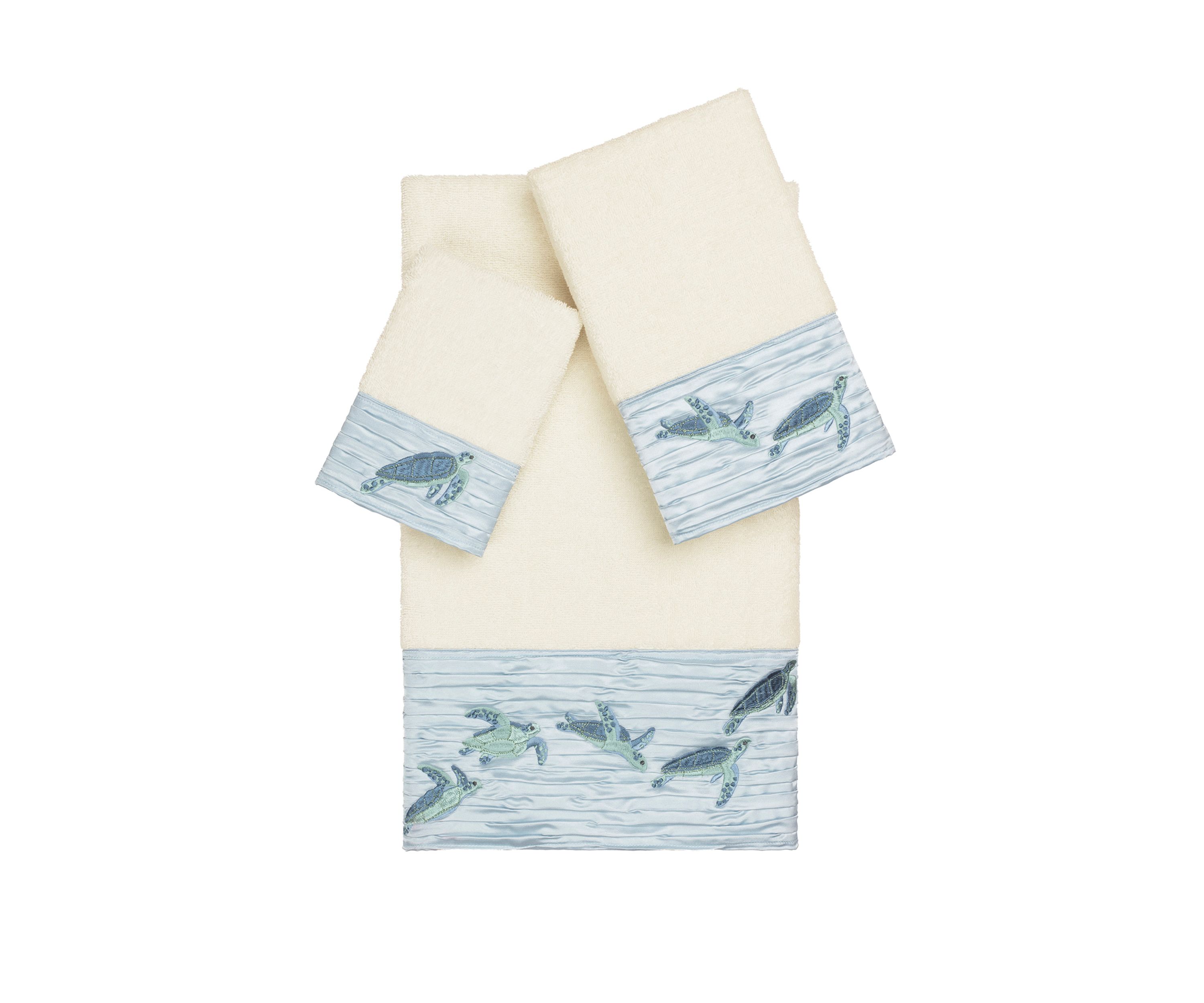 Mia 3 Piece Embellished Towel Set
