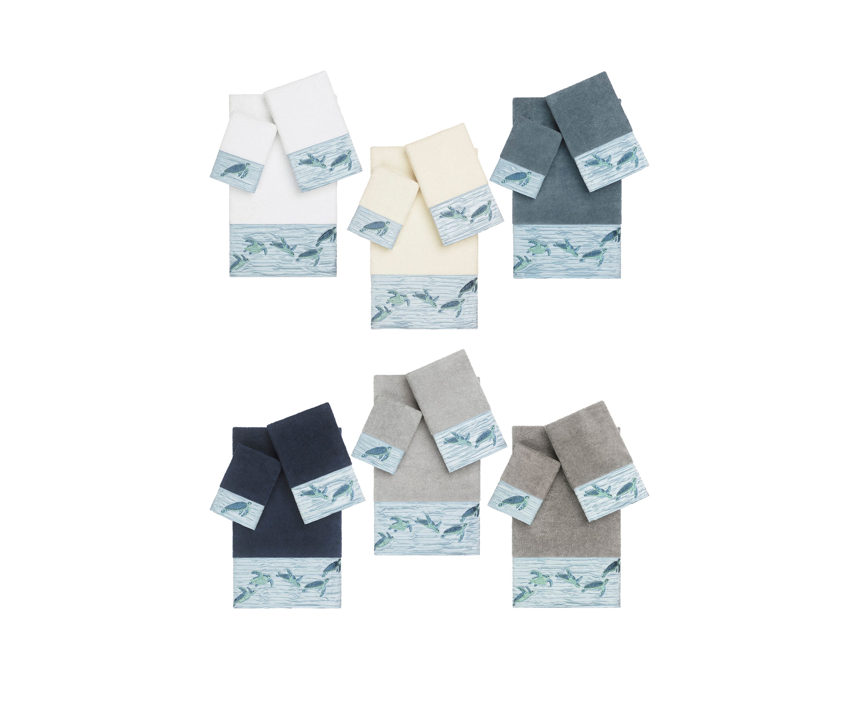 Mia 3 Piece Embellished Towel Set
