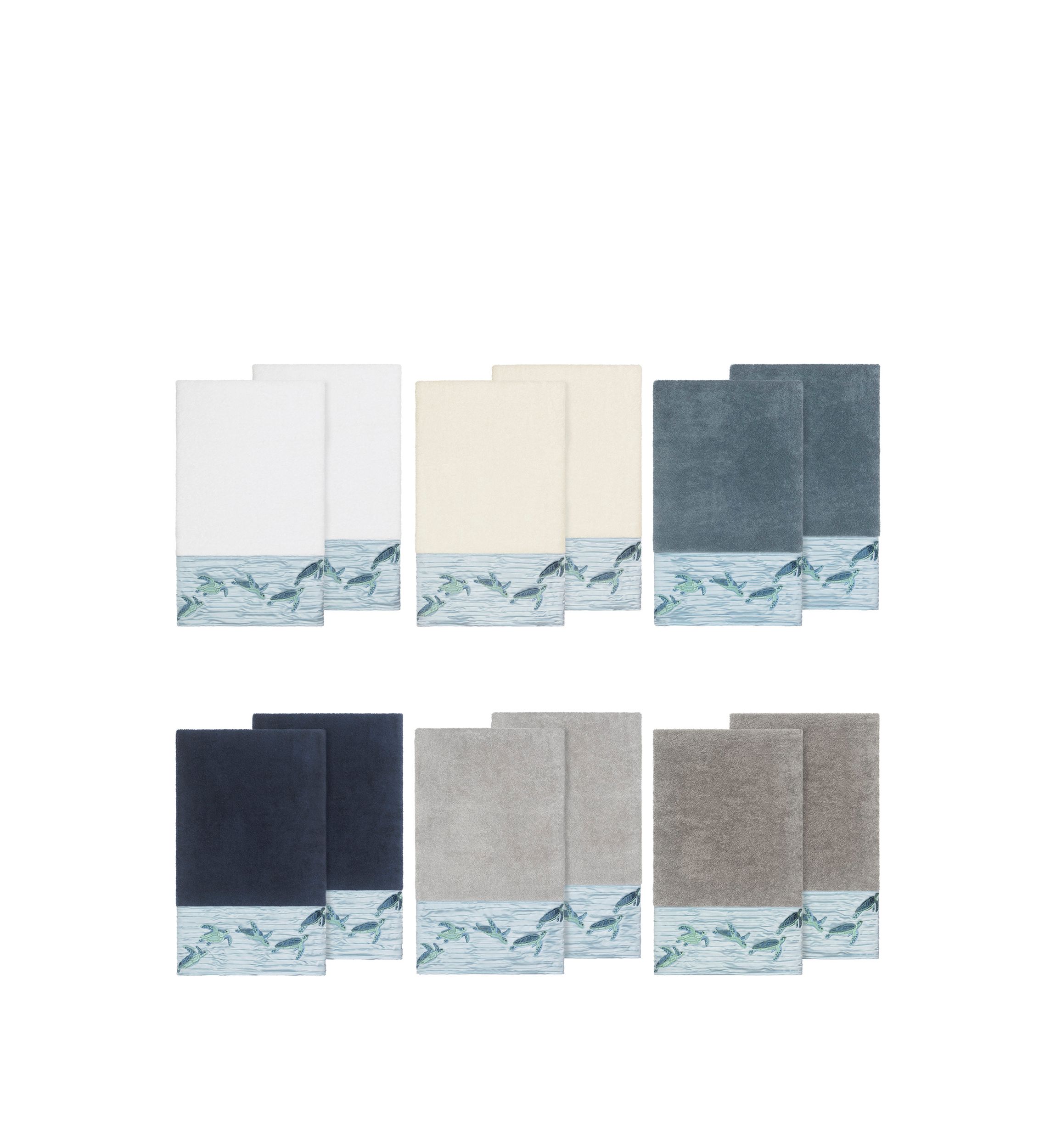 Mia 2 Piece Embellished Bath Towel Set