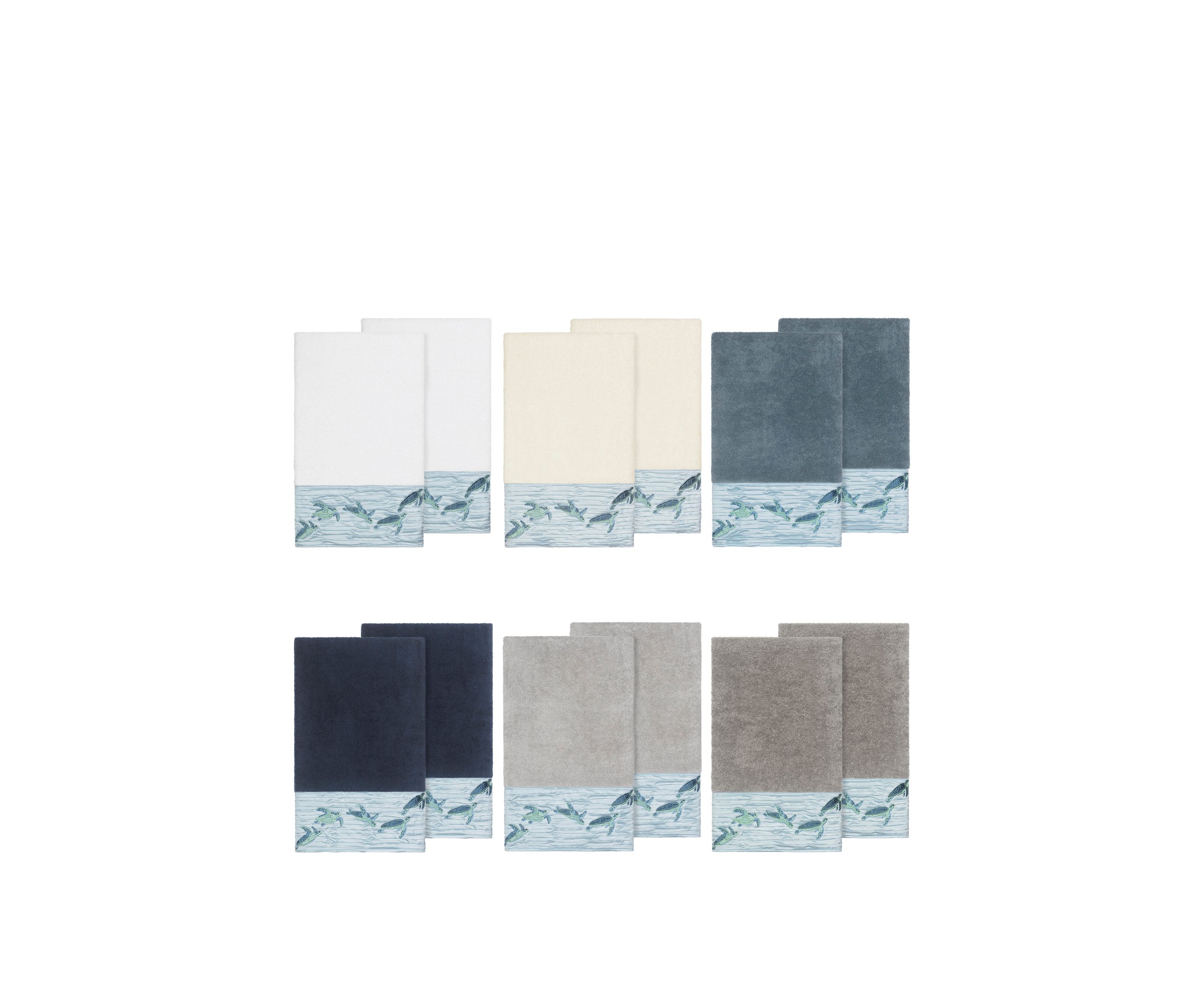 Mia 2 Piece Embellished Bath Towel Set