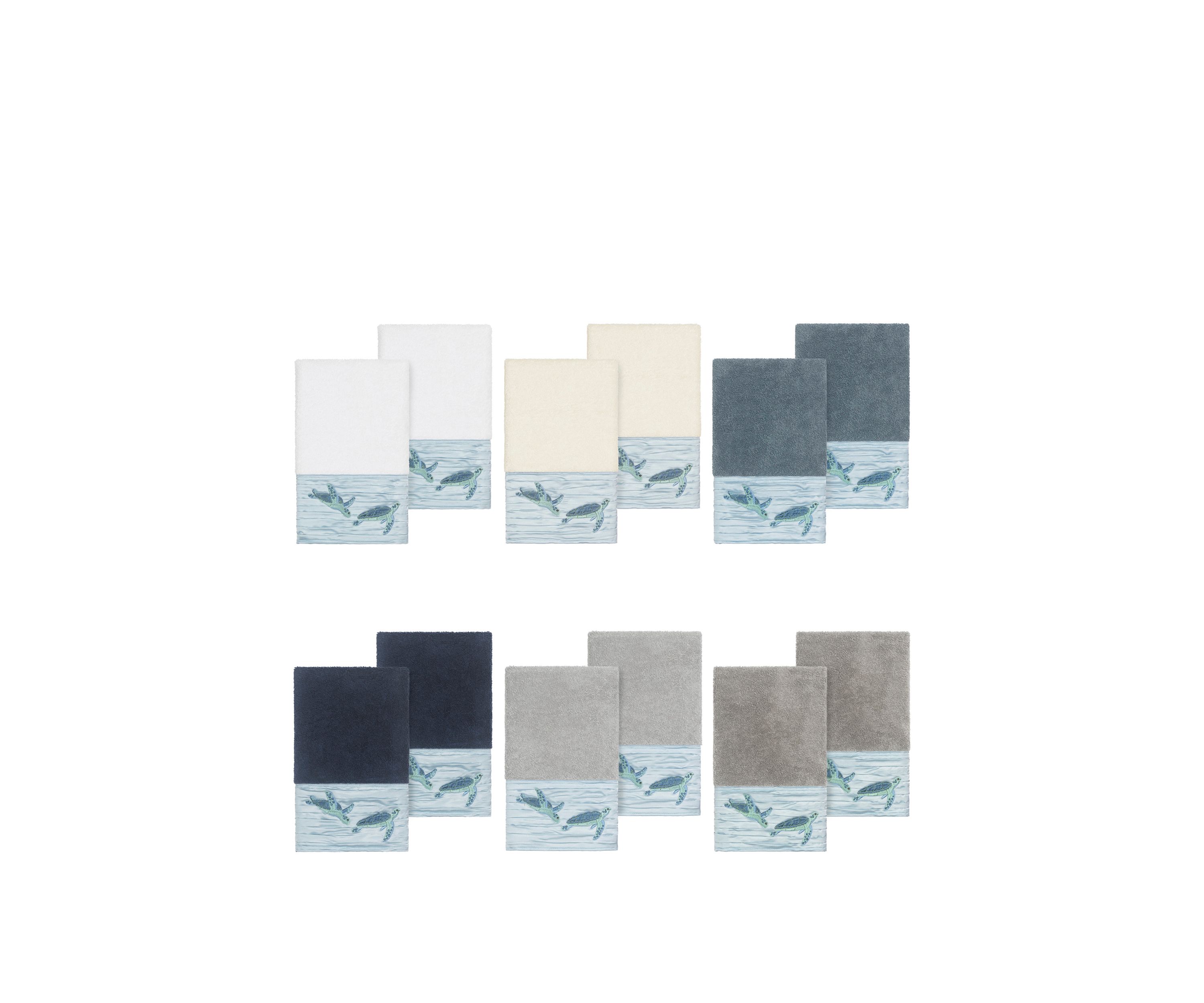 Mia 2 Piece Embellished Hand Towel Set