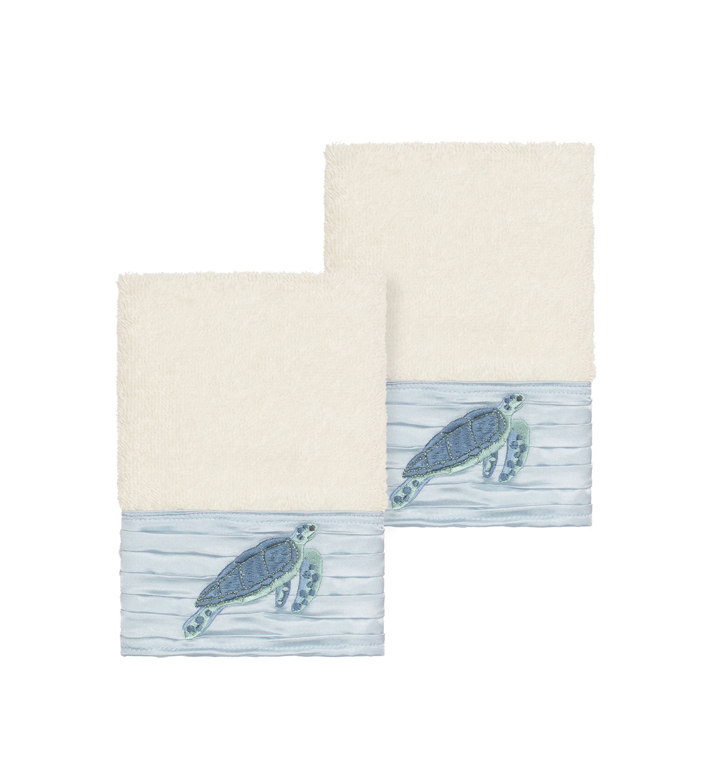 Mia 2 Piece Embellished Washcloth Set