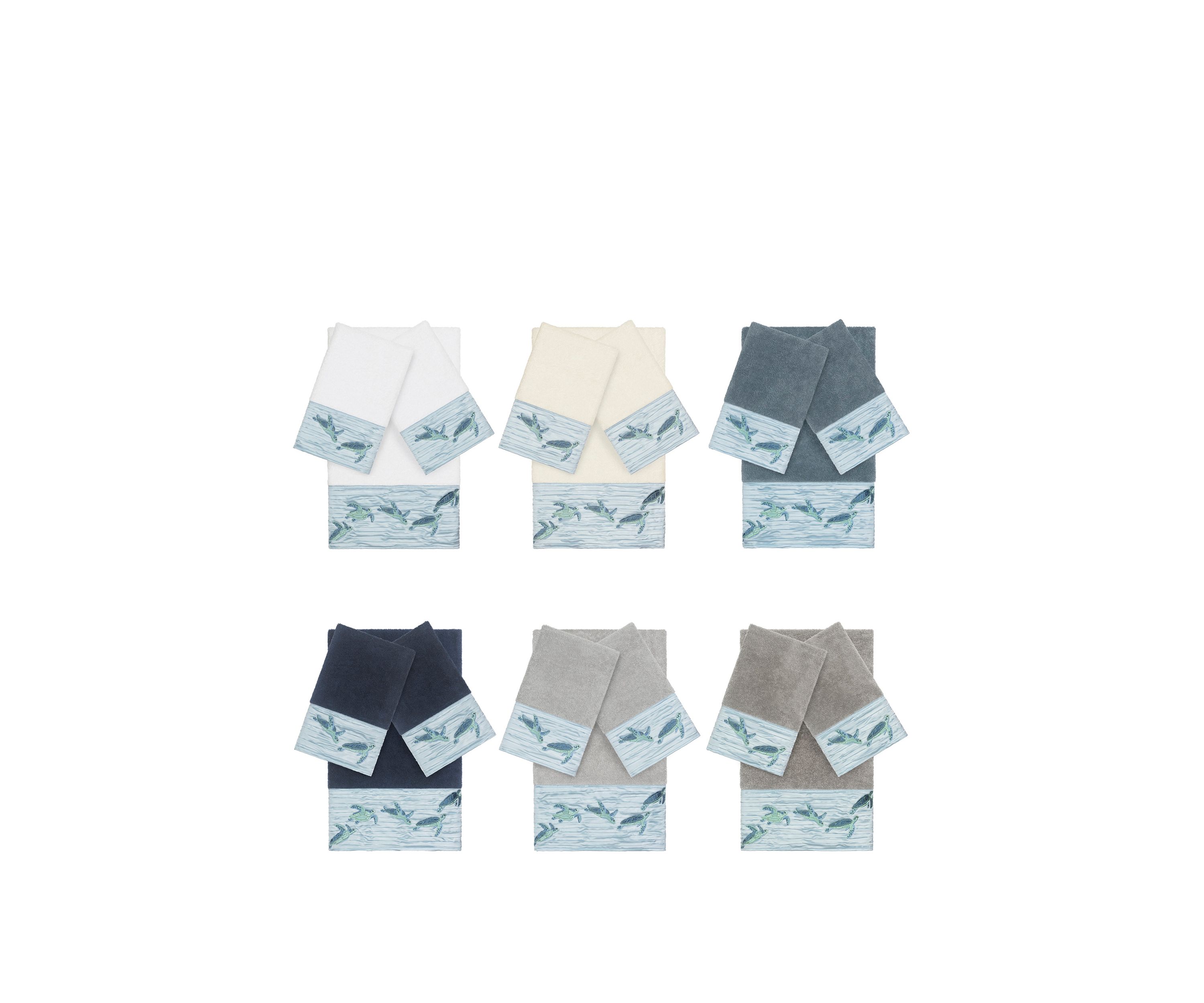 Mia 3 Piece Embellished Towel Set