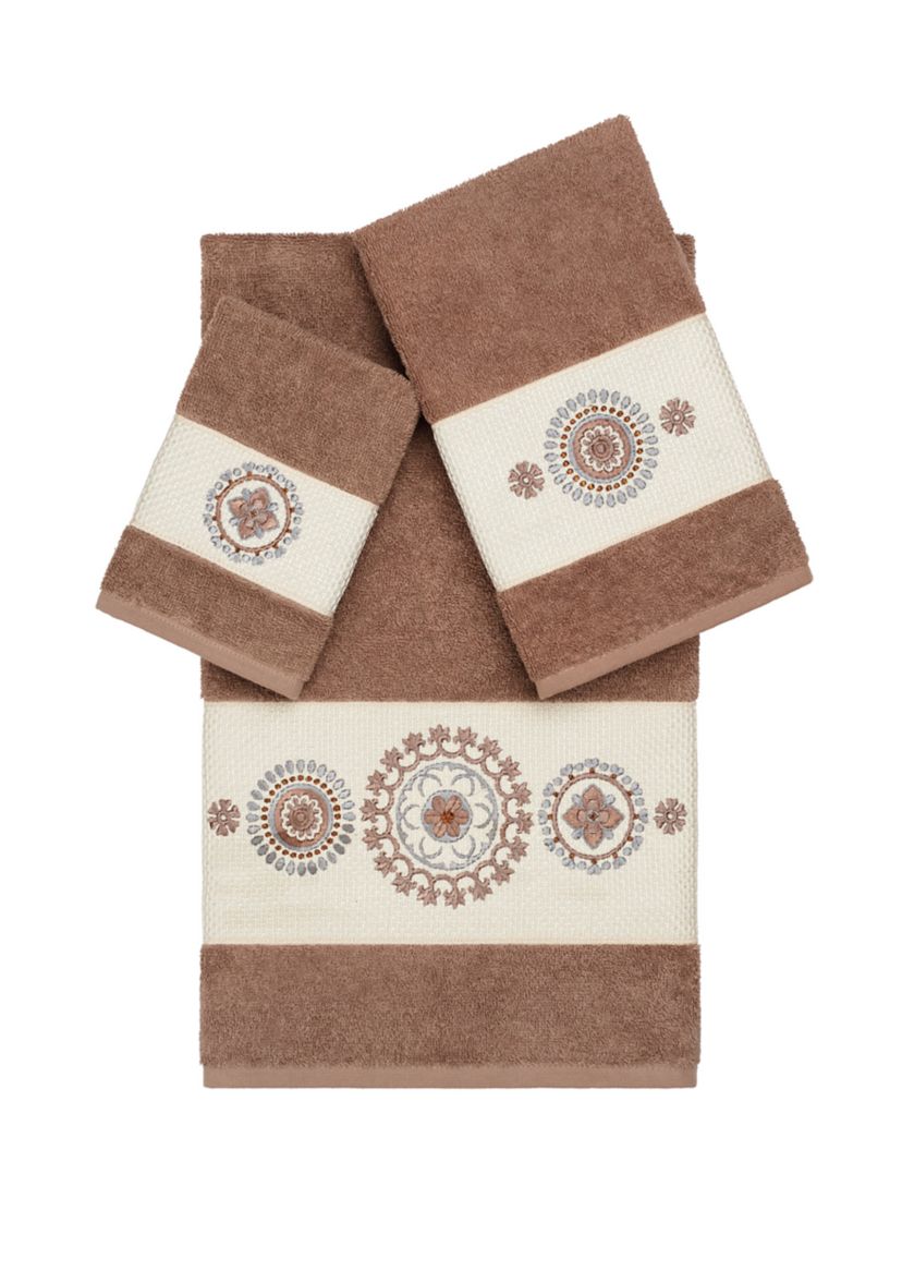 Isabelle 3 Piece Embellished Towel Set