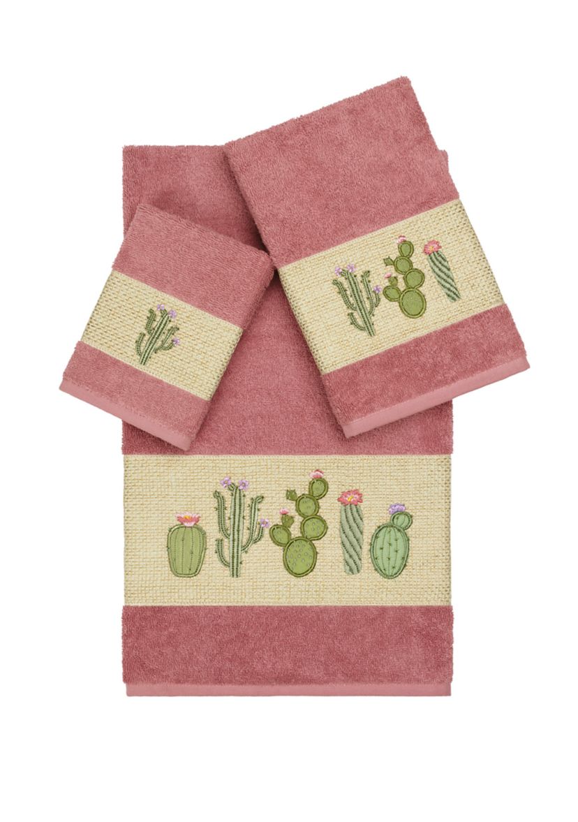 Mila 3 Piece Embellished Towel Set