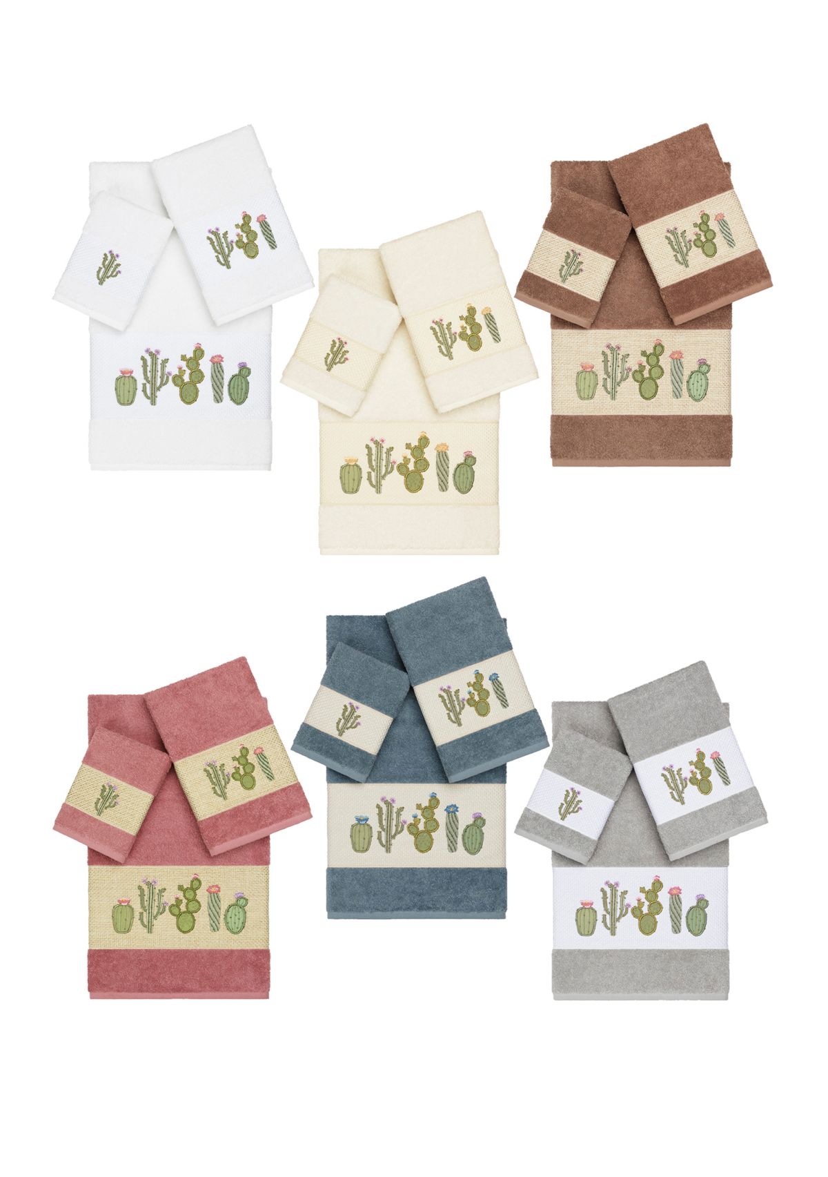 Mila 3 Piece Embellished Towel Set