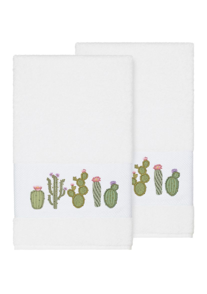 Mila 2 Piece Embellished Bath Towel Set