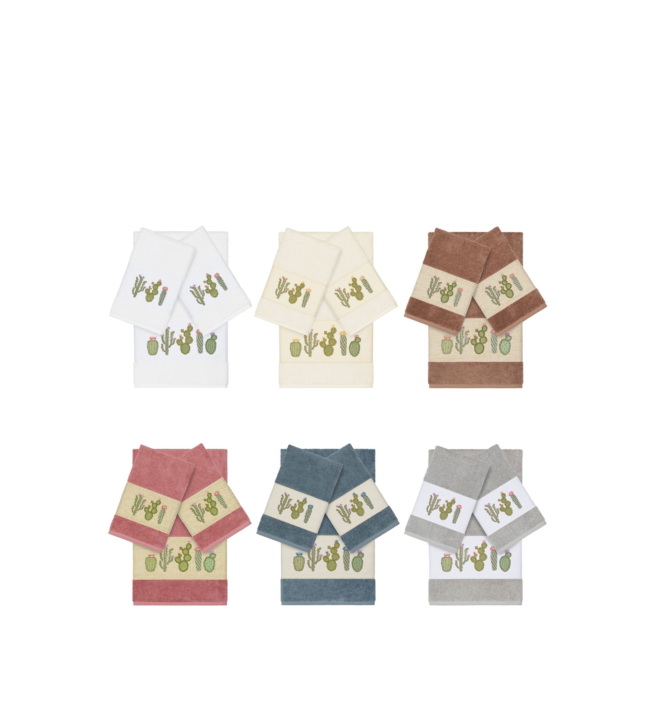 Mila 3 Piece Embellished Towel Set