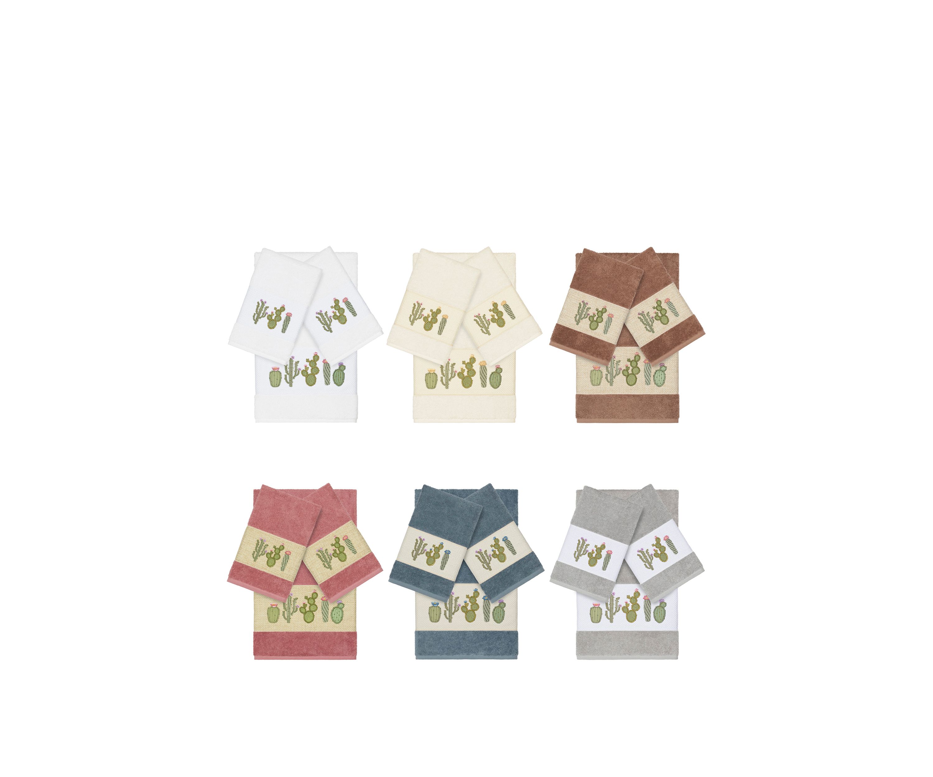 Mila 3 Piece Embellished Towel Set