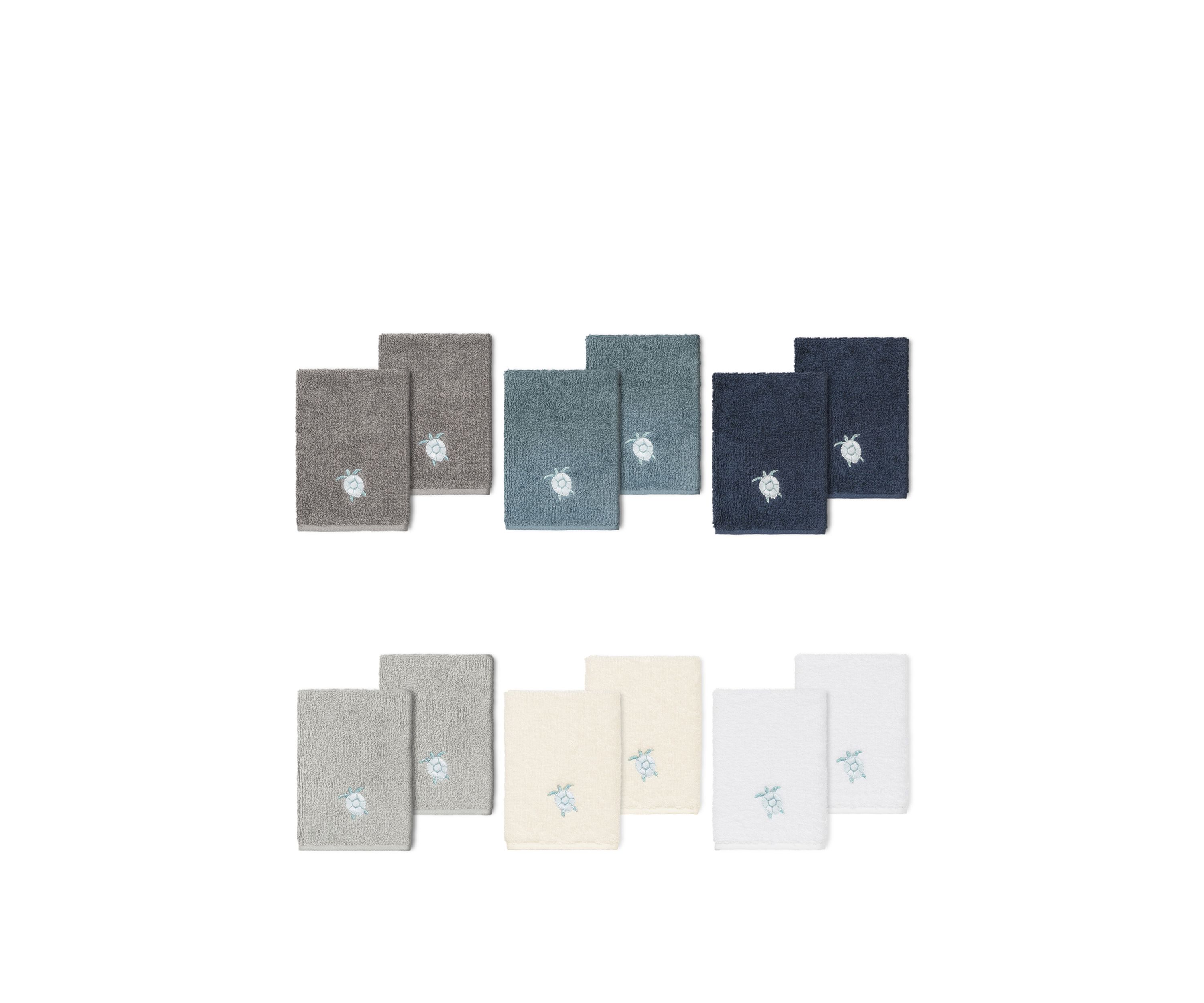 Ava 2 Piece Embellished Washcloth Set