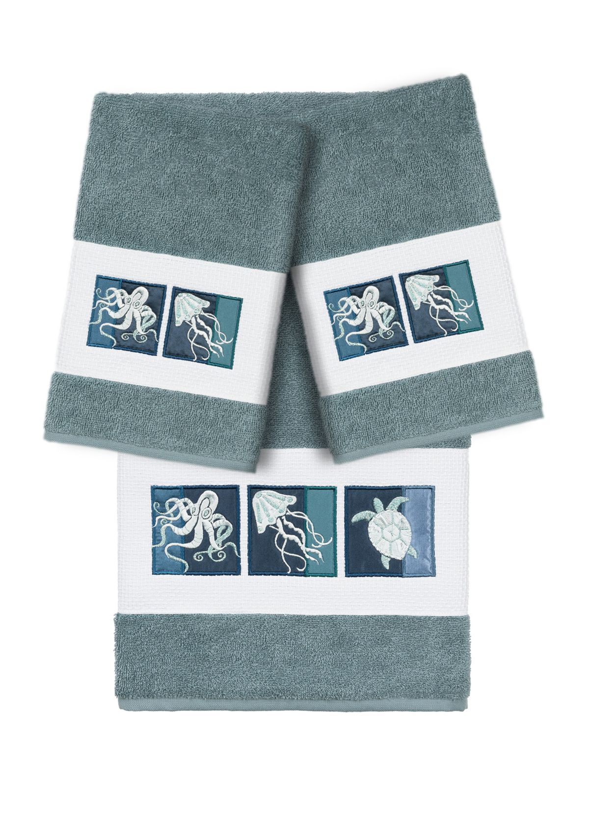 Ava 3 Piece Embellished Towel Set