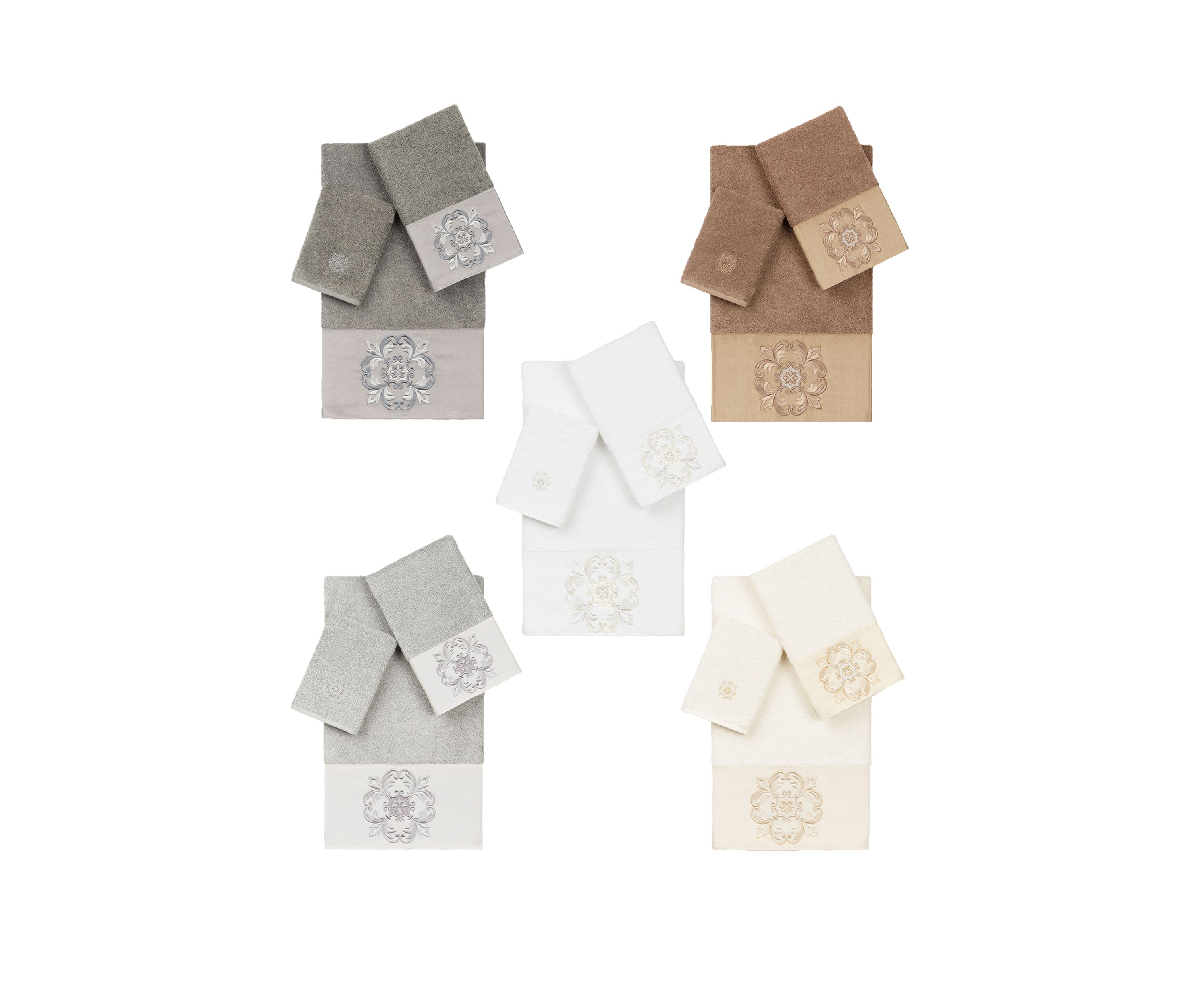Alyssa 3 Piece Embellished Towel Set