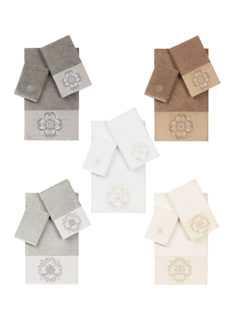 Alyssa 3 Piece Embellished Towel Set