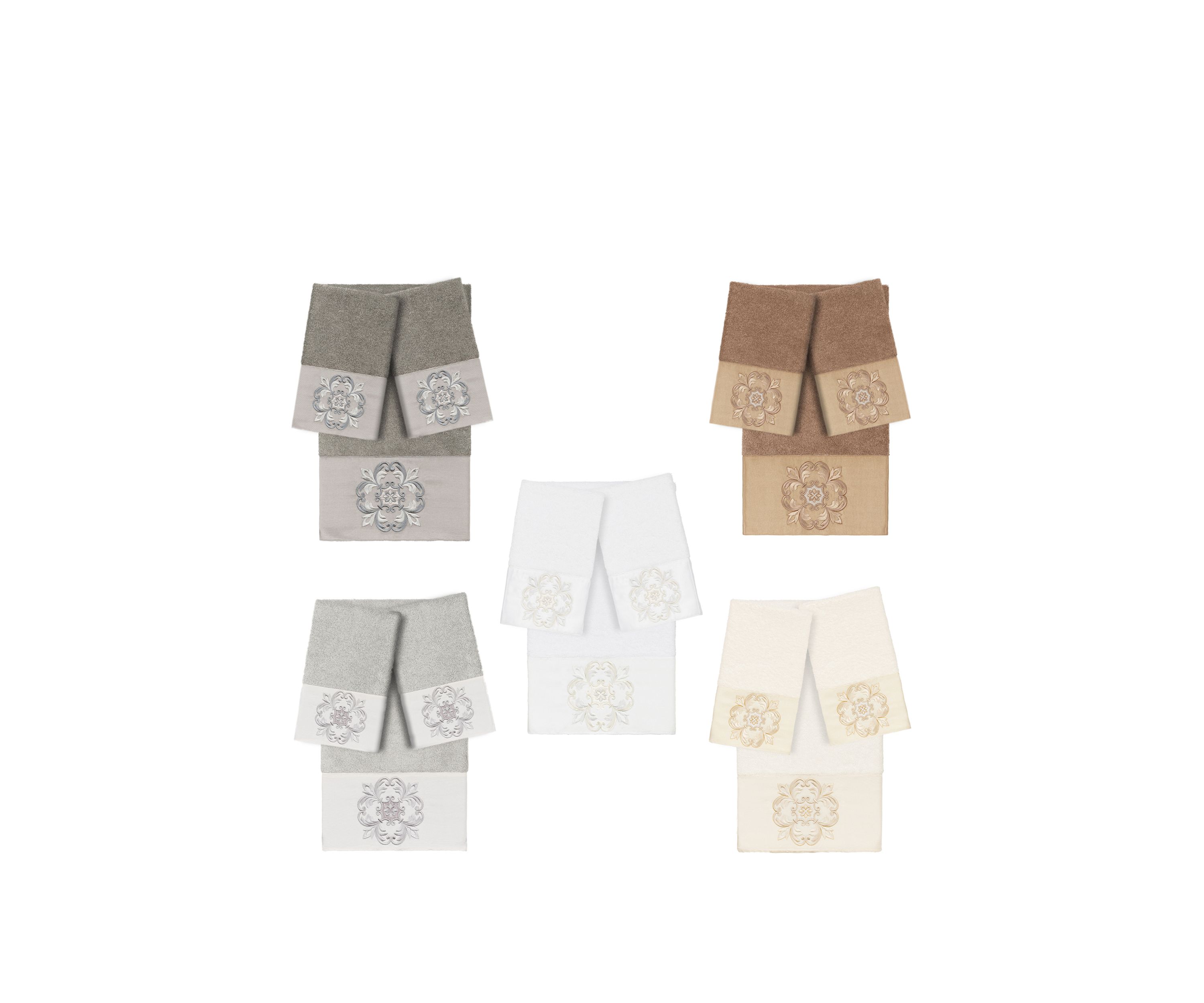 Alyssa 3 Piece Embellished Towel Set