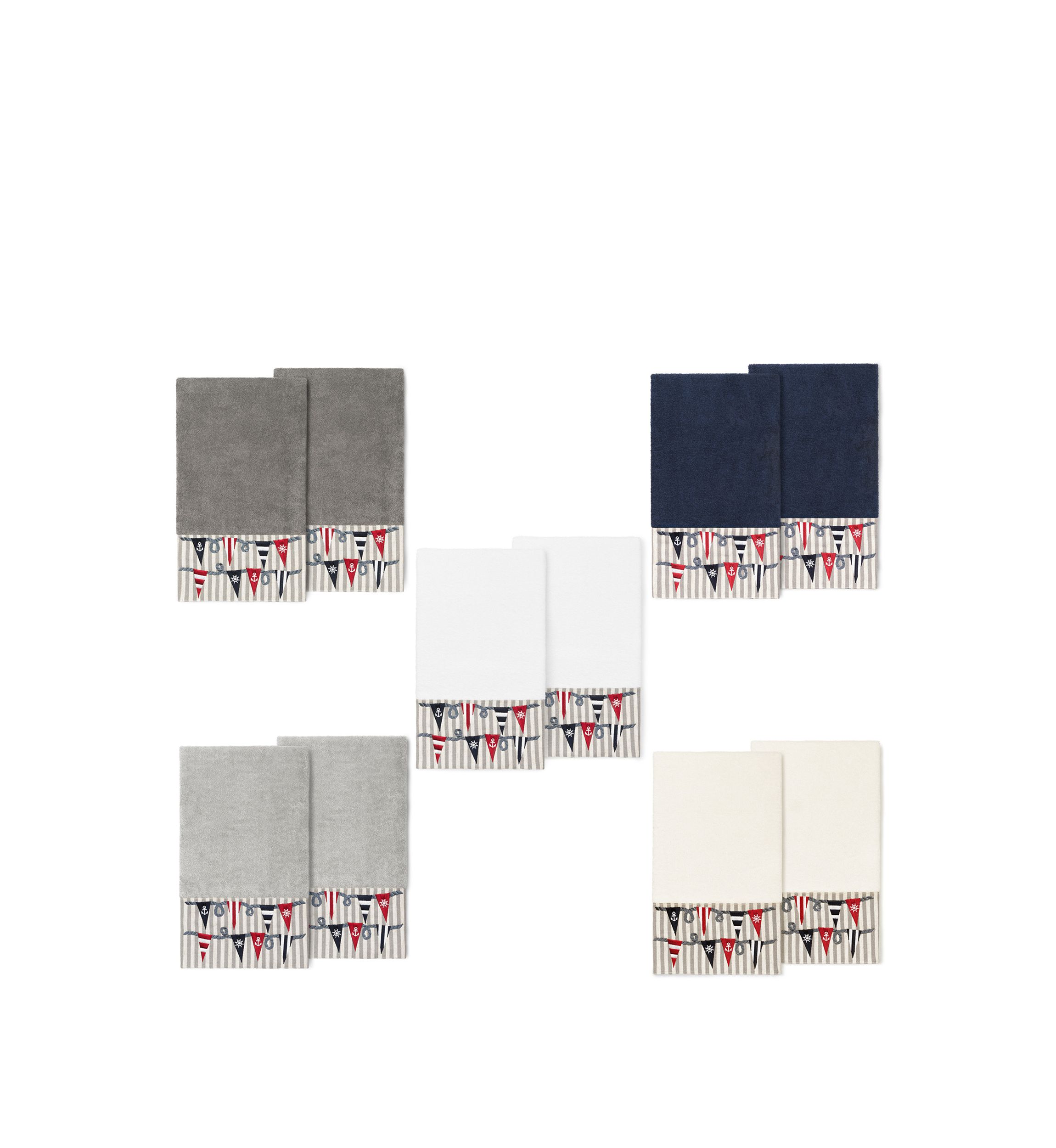 Ethan 2 Piece Embellished Bath Towel Set
