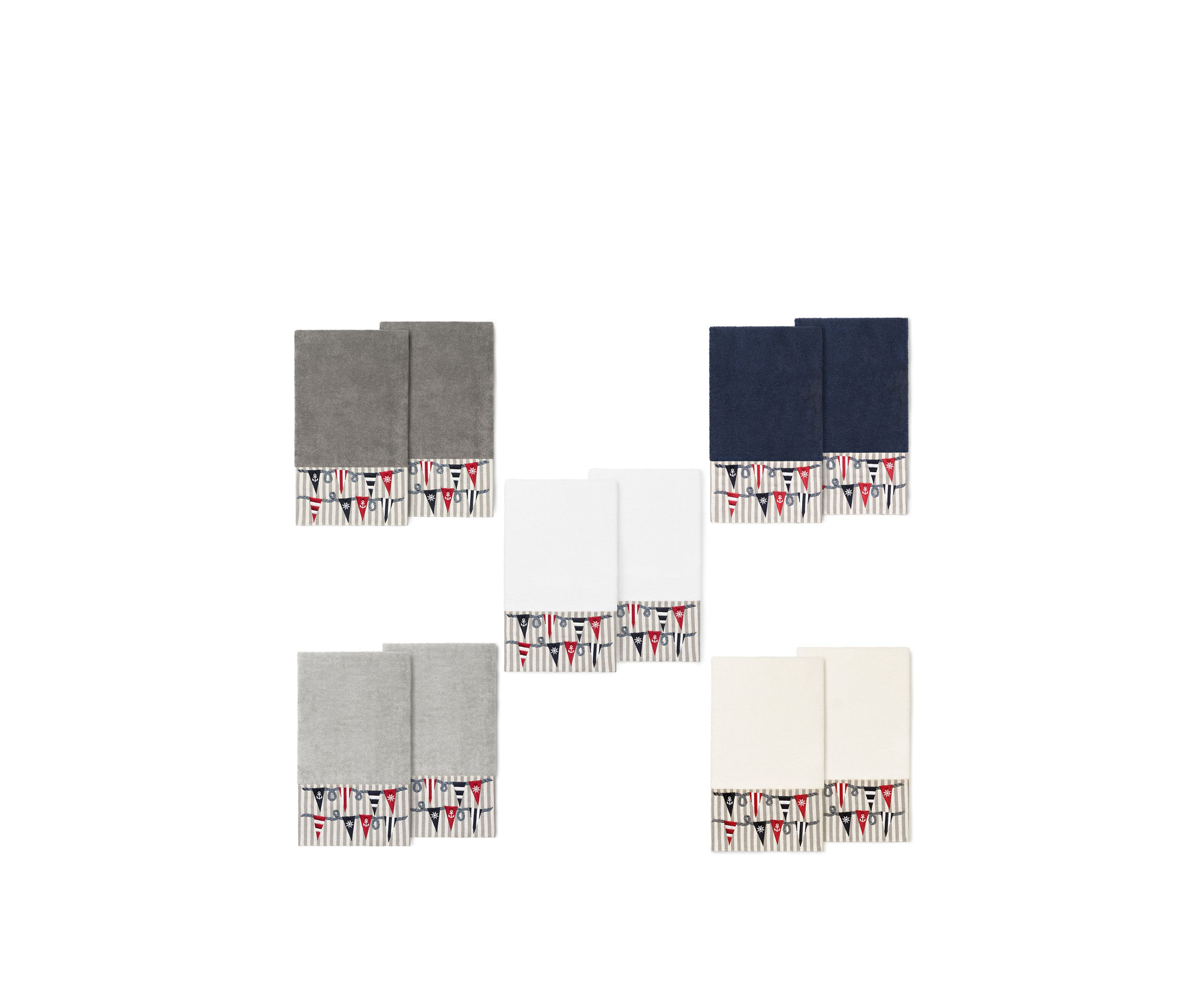 Ethan 2 Piece Embellished Bath Towel Set