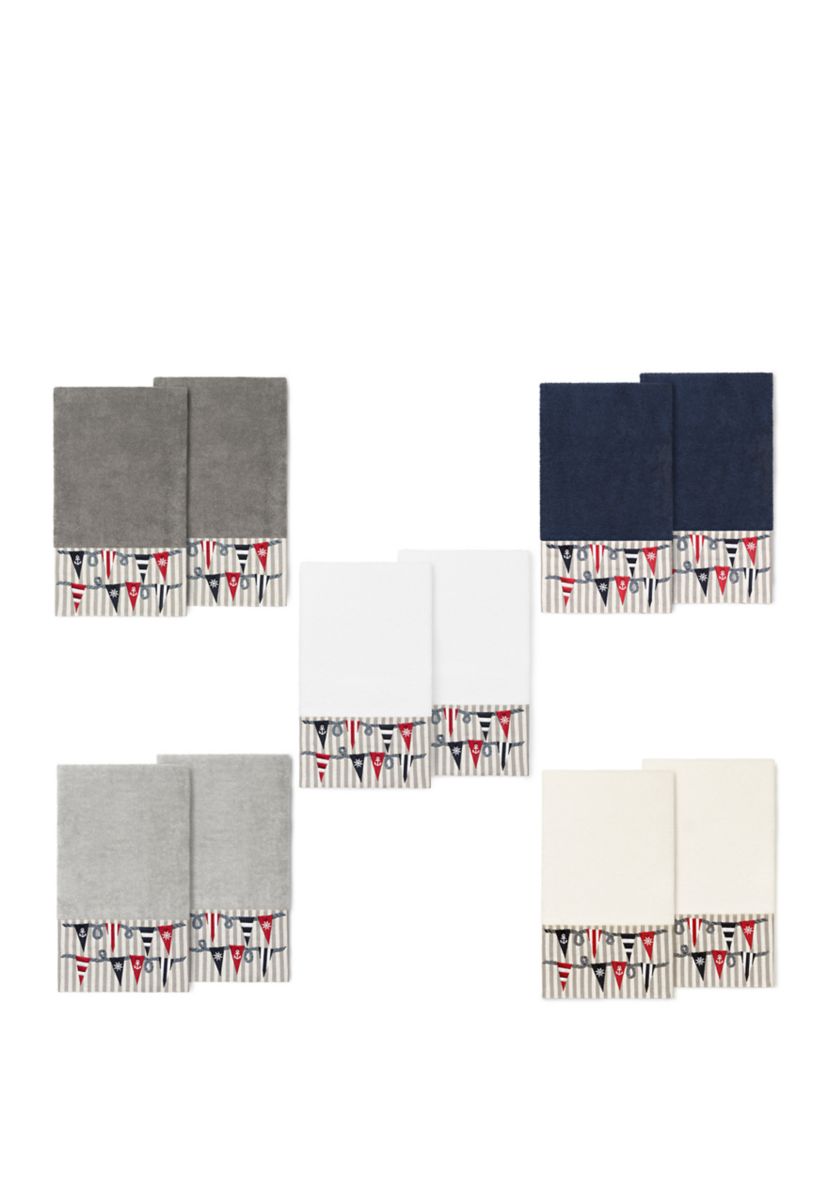 Ethan 2 Piece Embellished Bath Towel Set