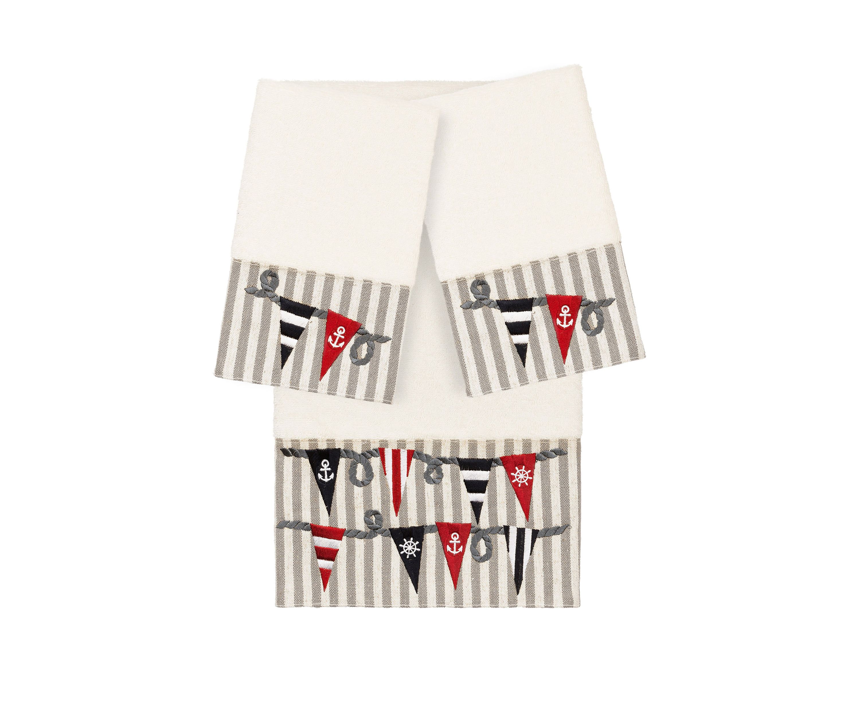 Ethan 3 Piece Embellished Towel Set