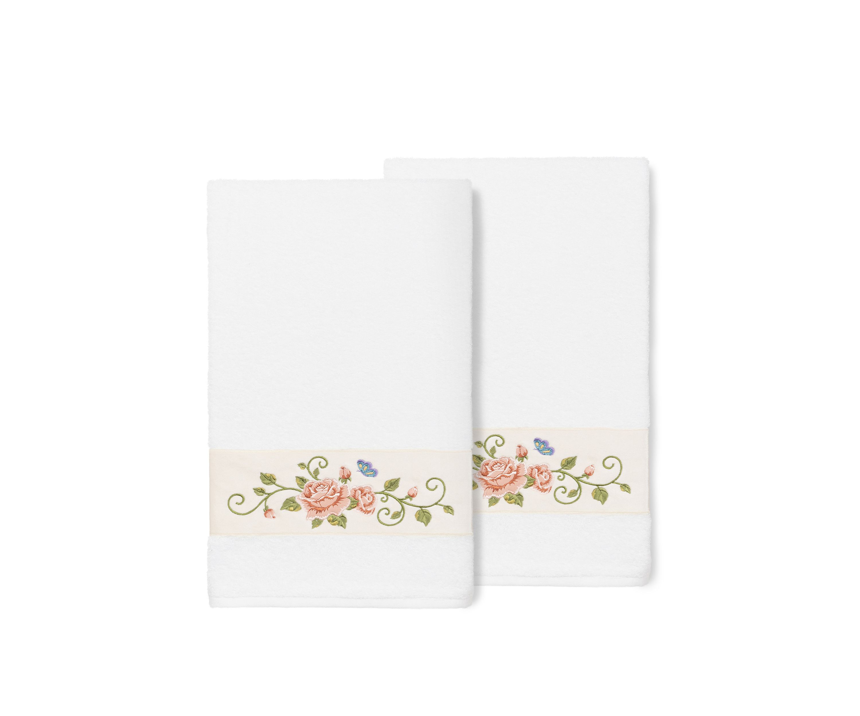 Rebecca 2 Piece Embellished Bath Towel Set