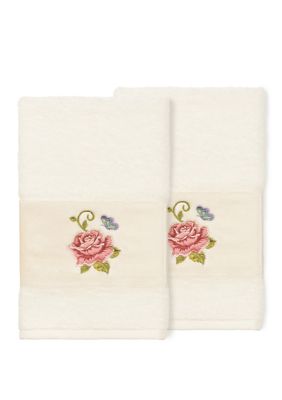 Rebecca 2 Piece Embellished Hand Towel Set