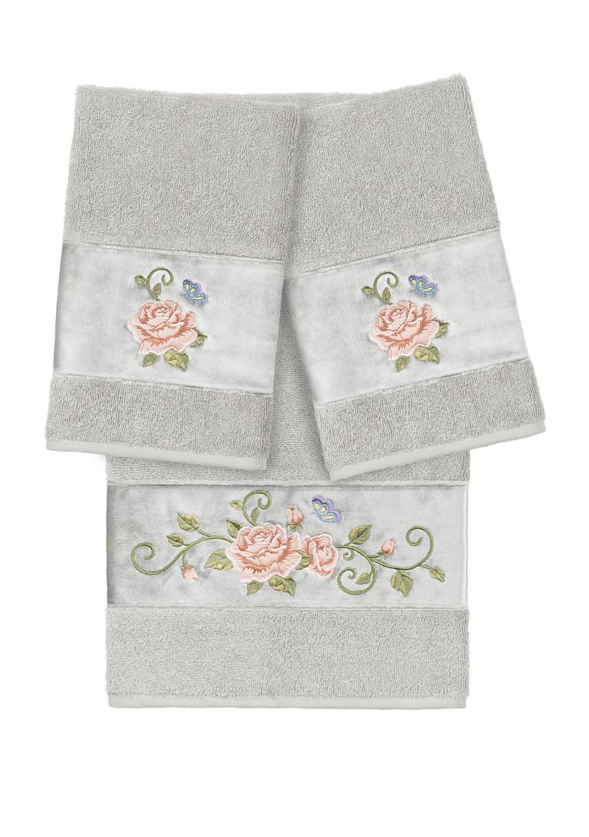 Rebecca 3 Piece Embellished Towel Set