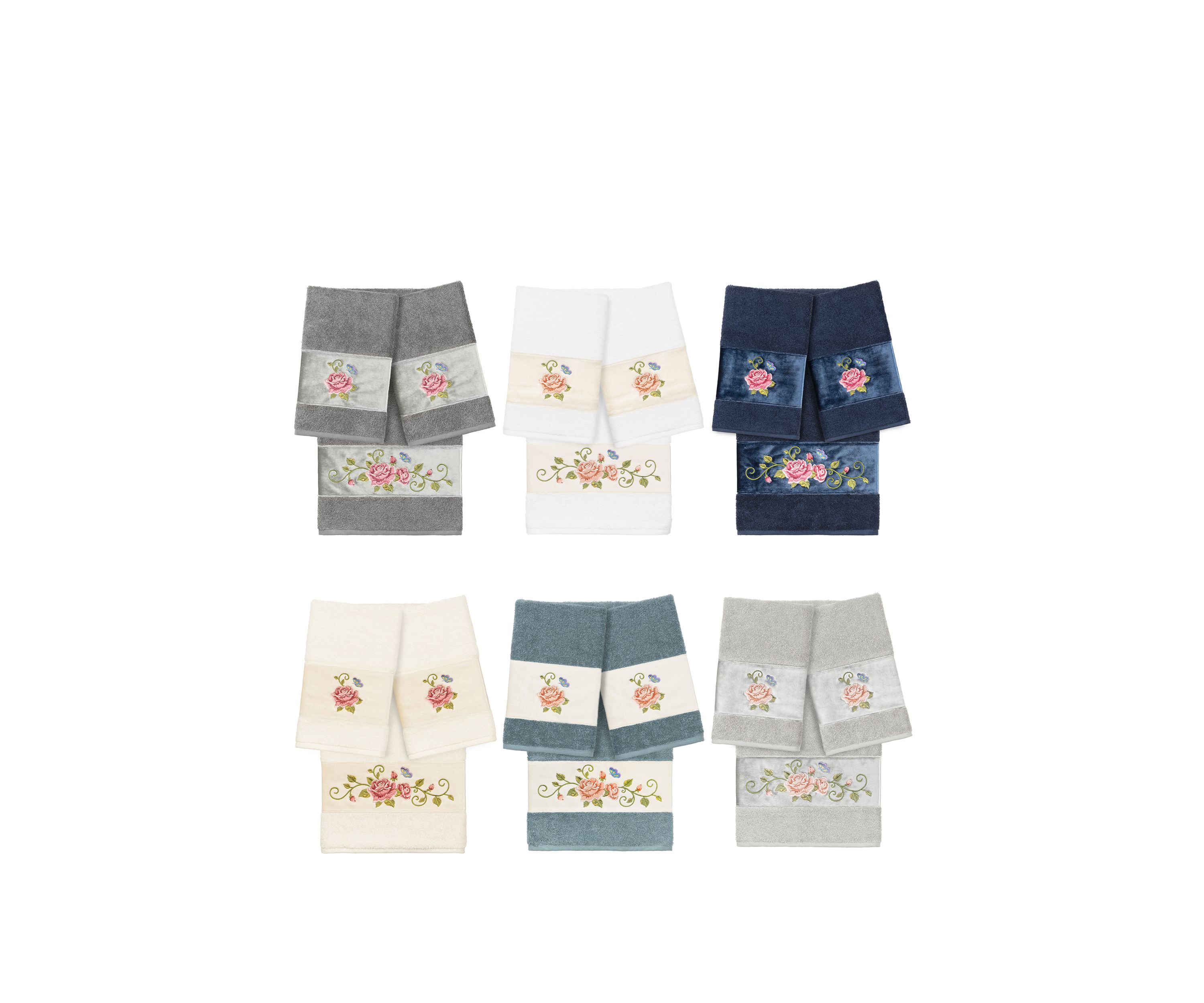 Rebecca 3 Piece Embellished Towel Set