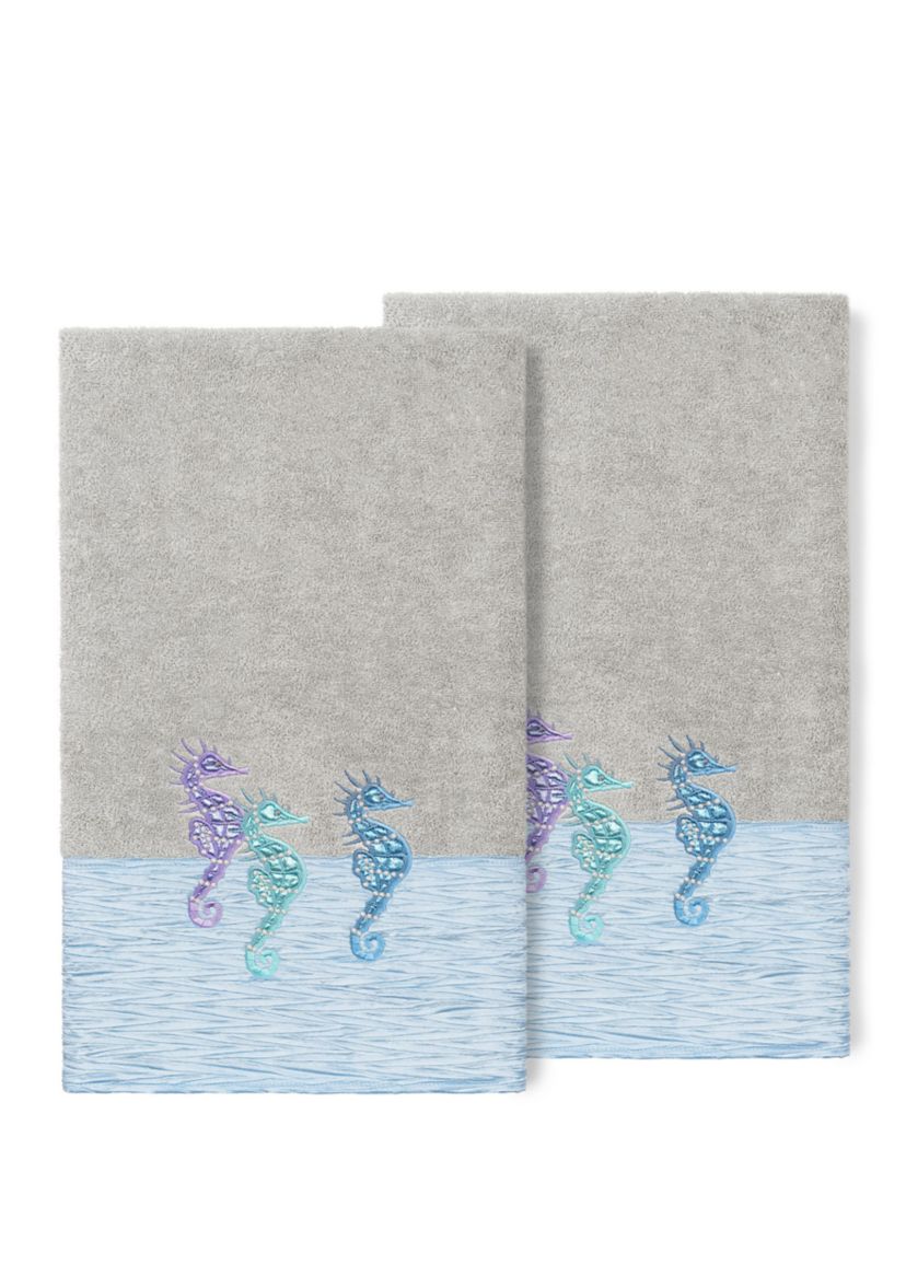 Sofia 2 Piece Embellished Bath Towel Set