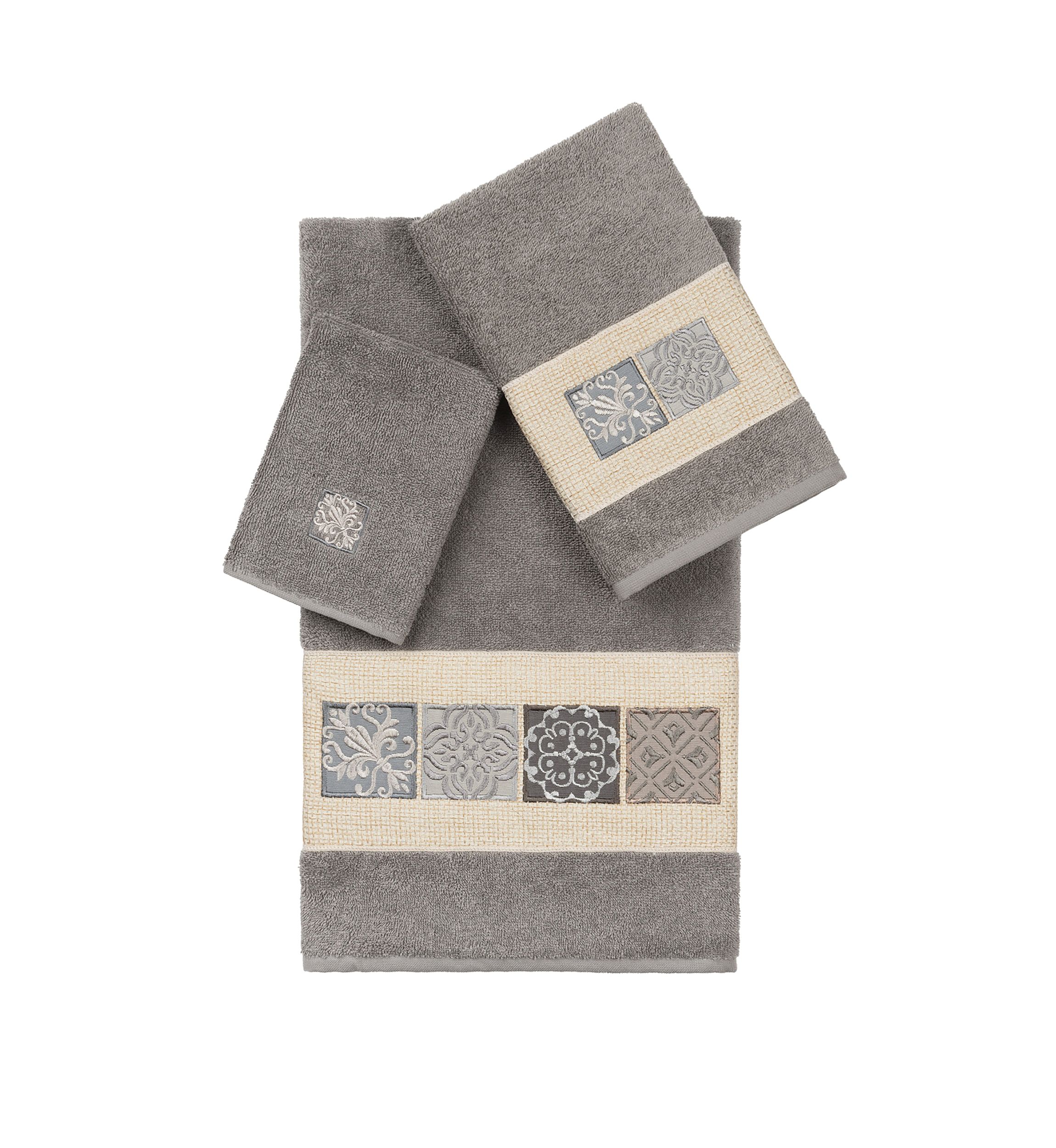Vivian 3 Piece Embellished Towel Set