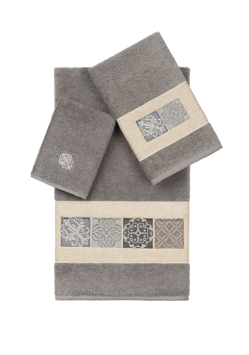 Vivian 3 Piece Embellished Towel Set