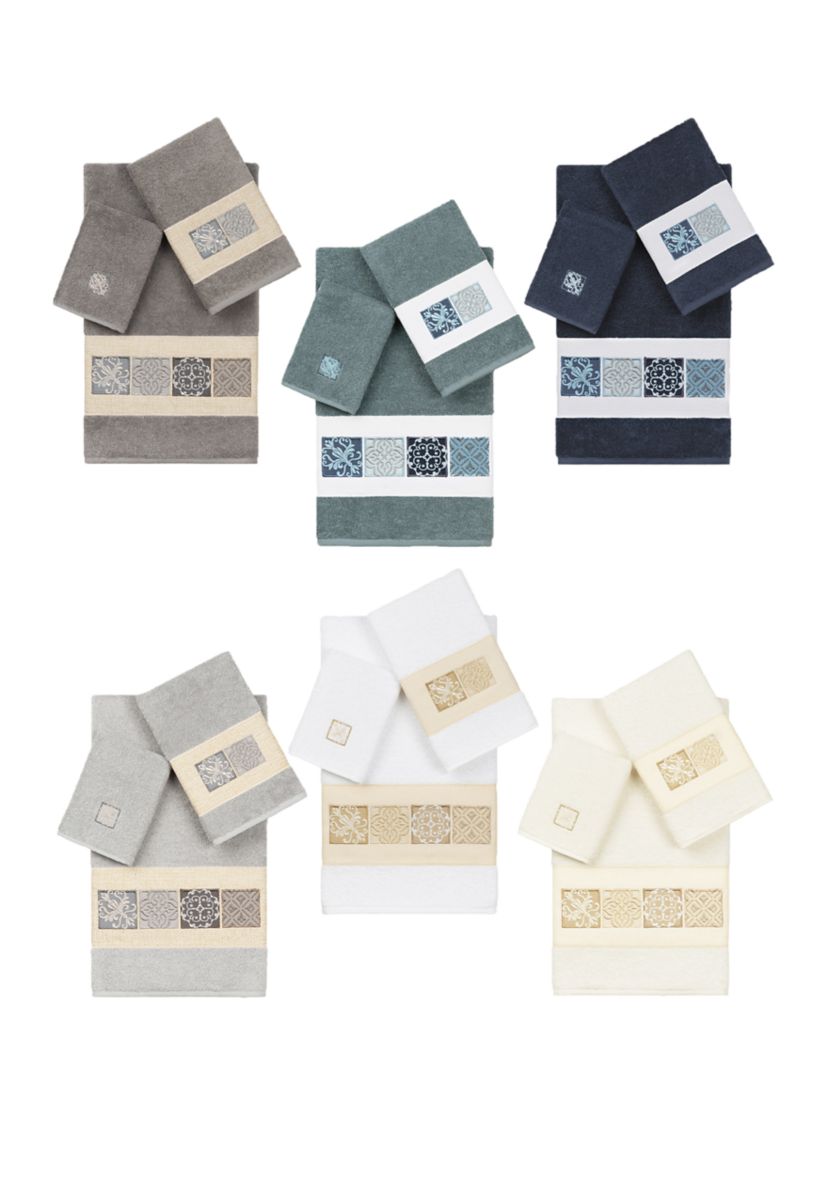 Vivian 3 Piece Embellished Towel Set