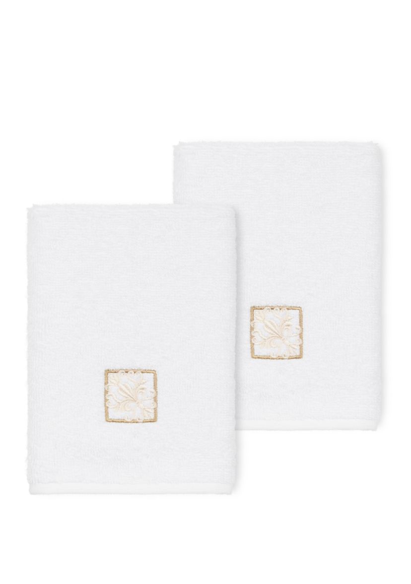 Vivian 2 Piece Embellished Washcloth Set