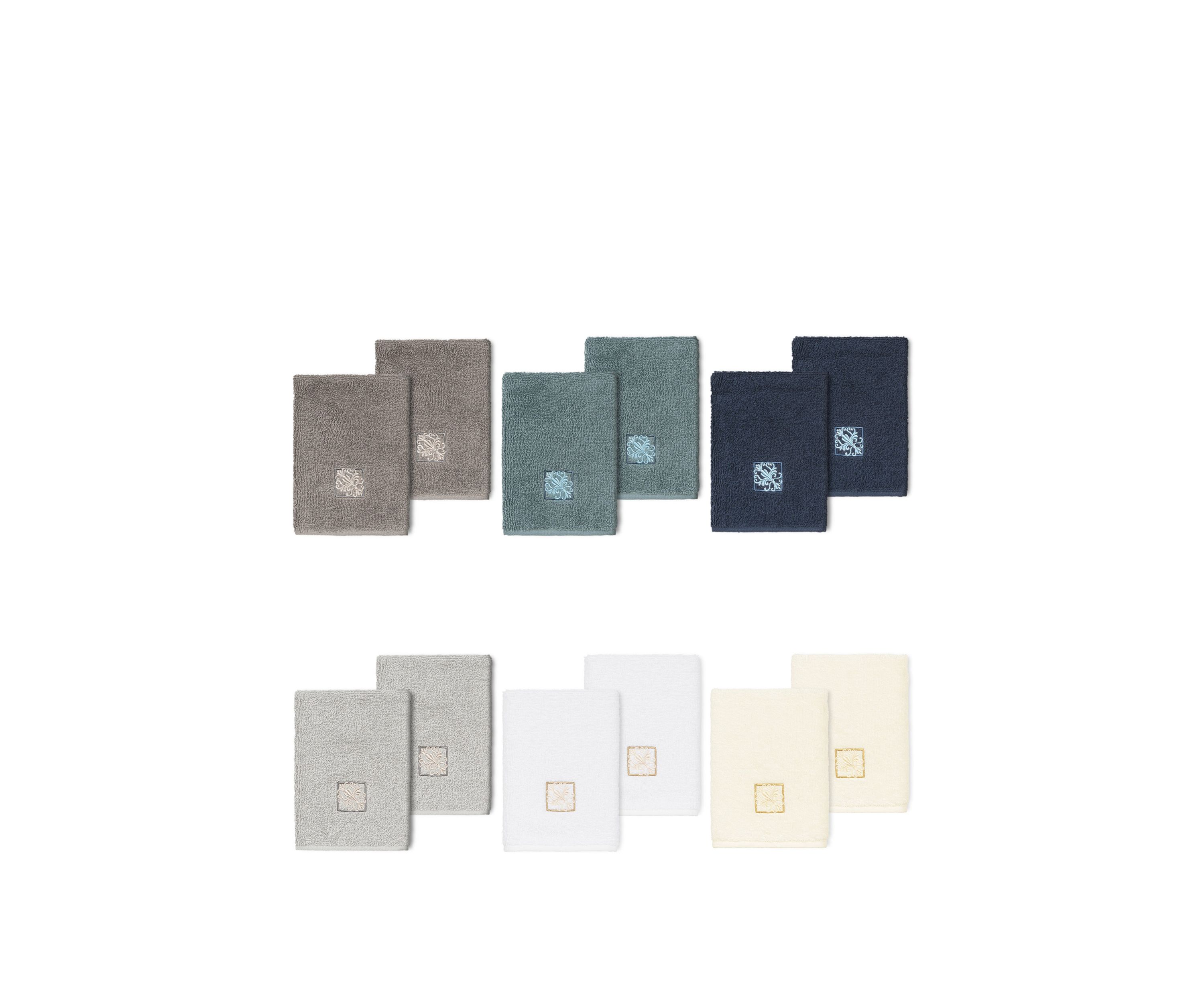 Vivian 2 Piece Embellished Washcloth Set