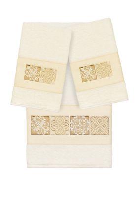 Vivian 3 Piece Embellished Towel Set