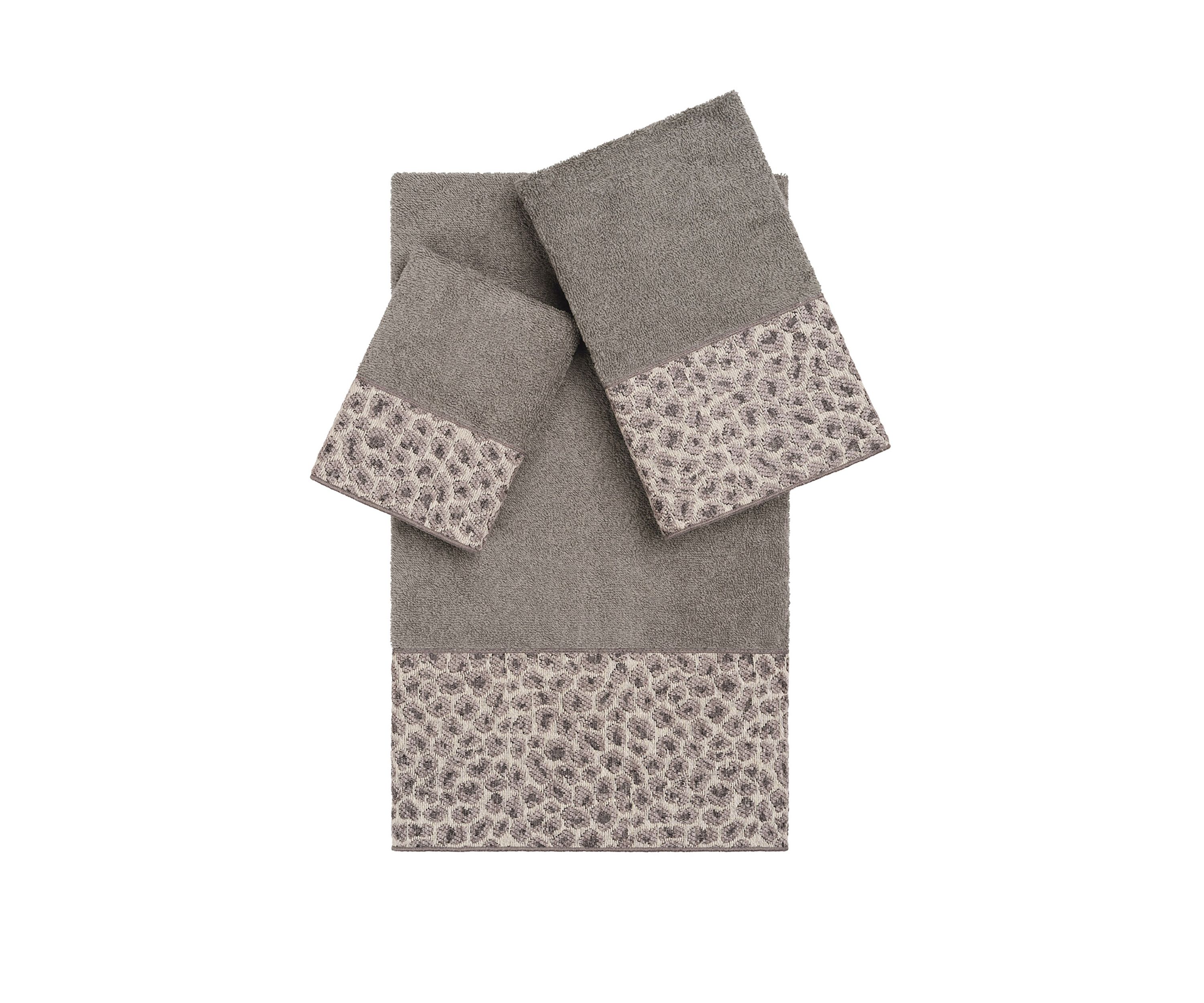 Spots 3 Piece Embellished Towel Set