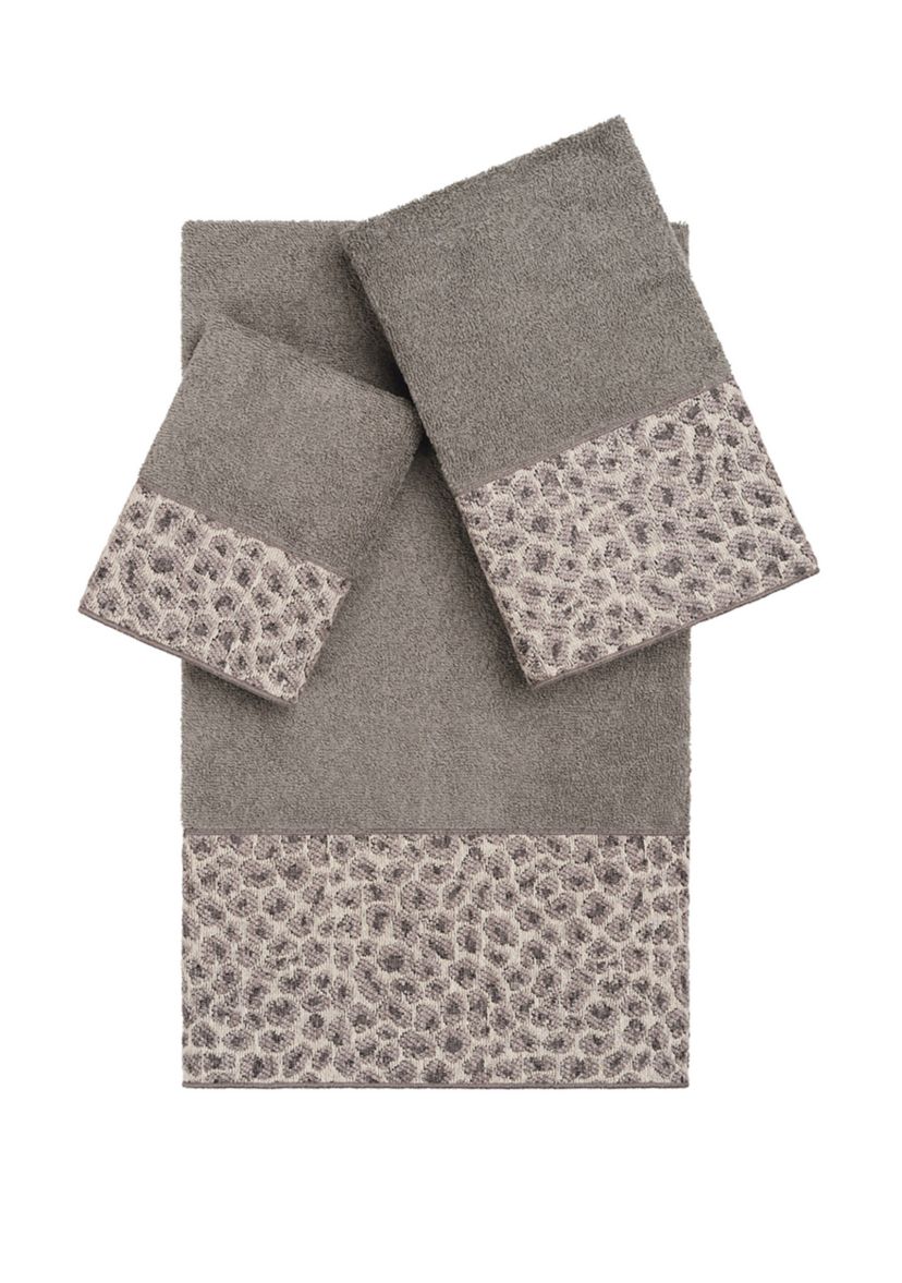 Spots 3 Piece Embellished Towel Set