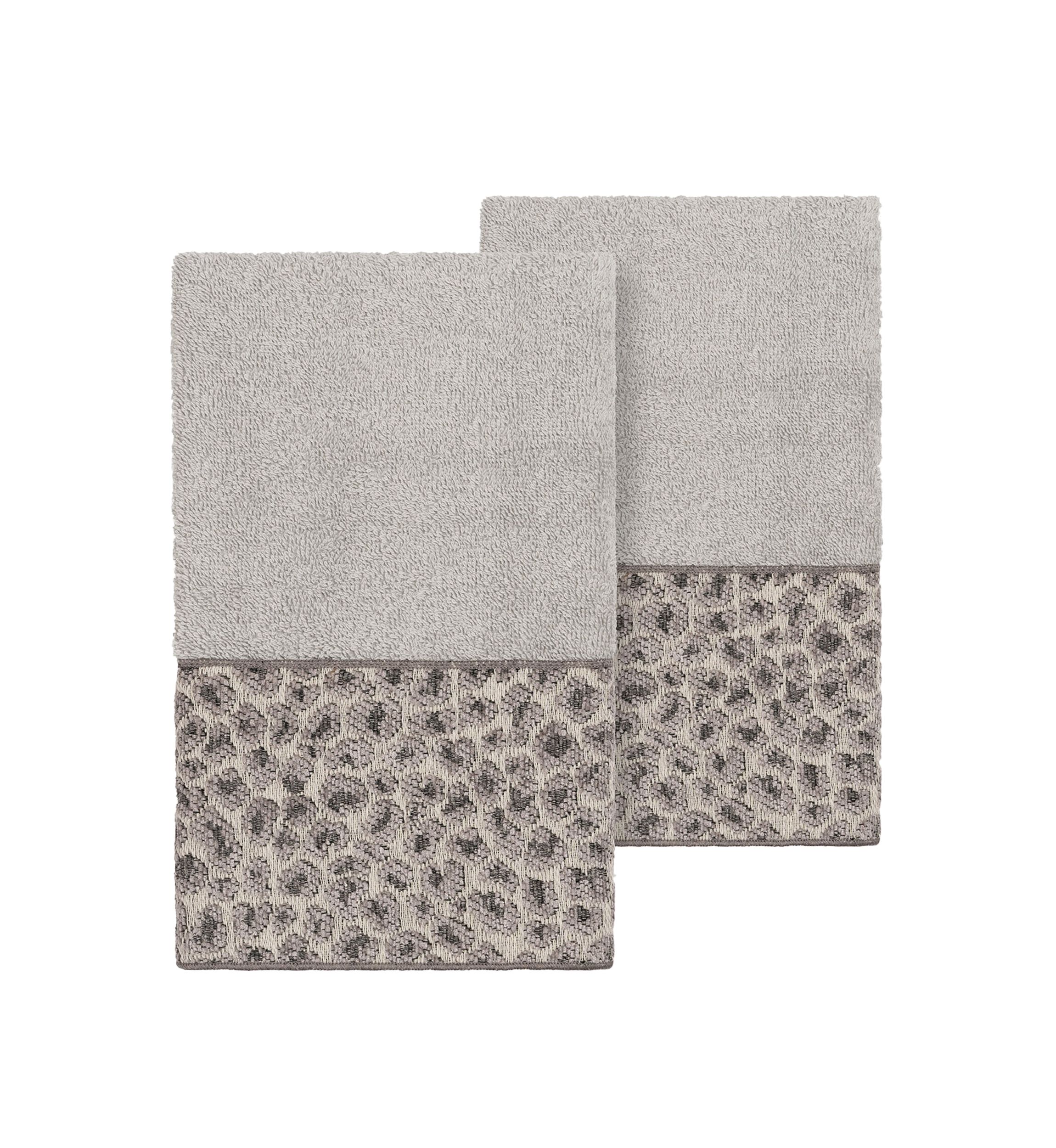 Spots 2 Piece Embellished Hand Towel Set