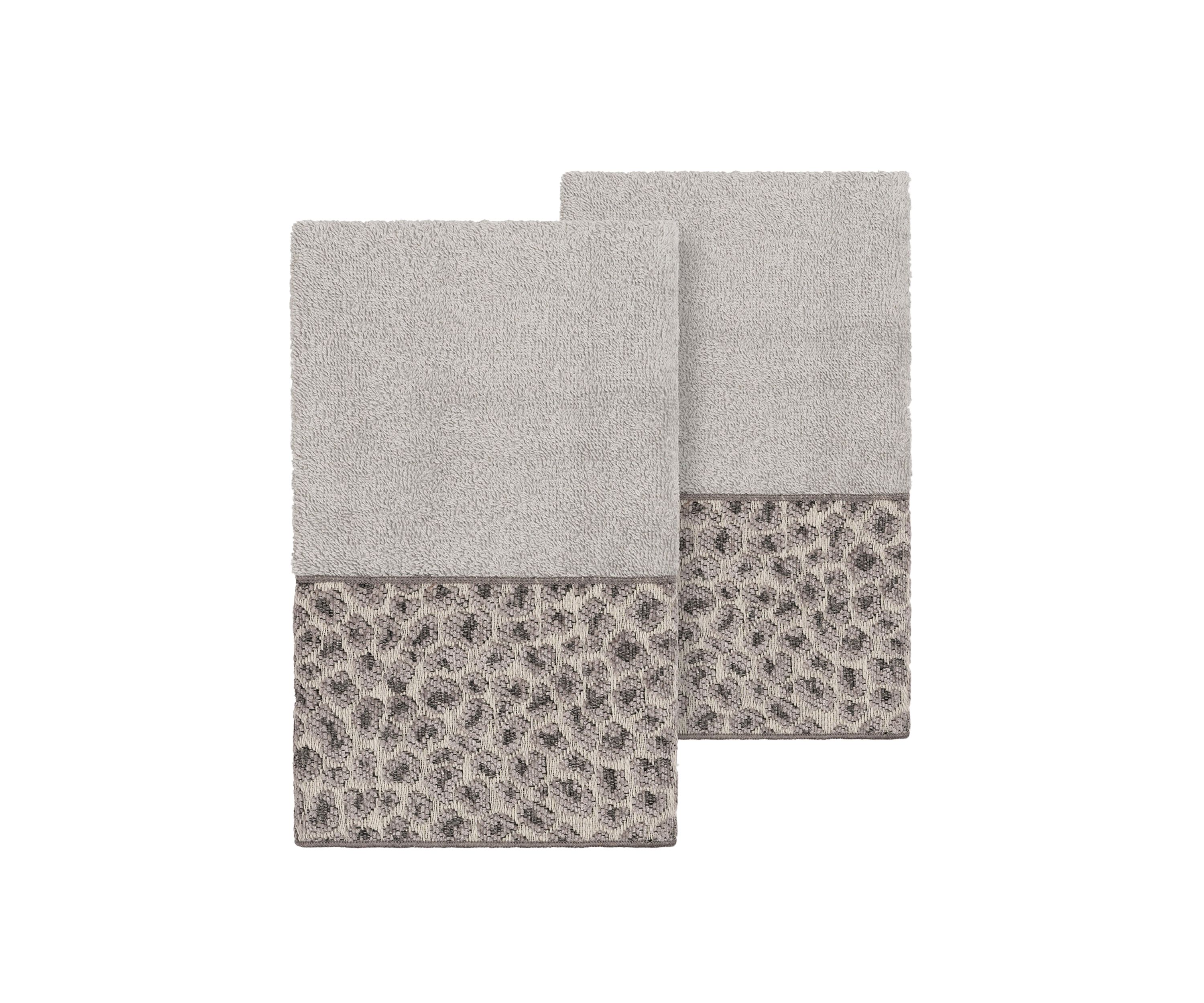 Spots 2 Piece Embellished Hand Towel Set