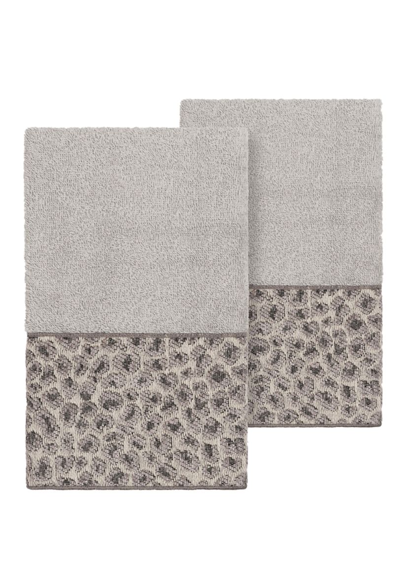 Spots 2 Piece Embellished Hand Towel Set