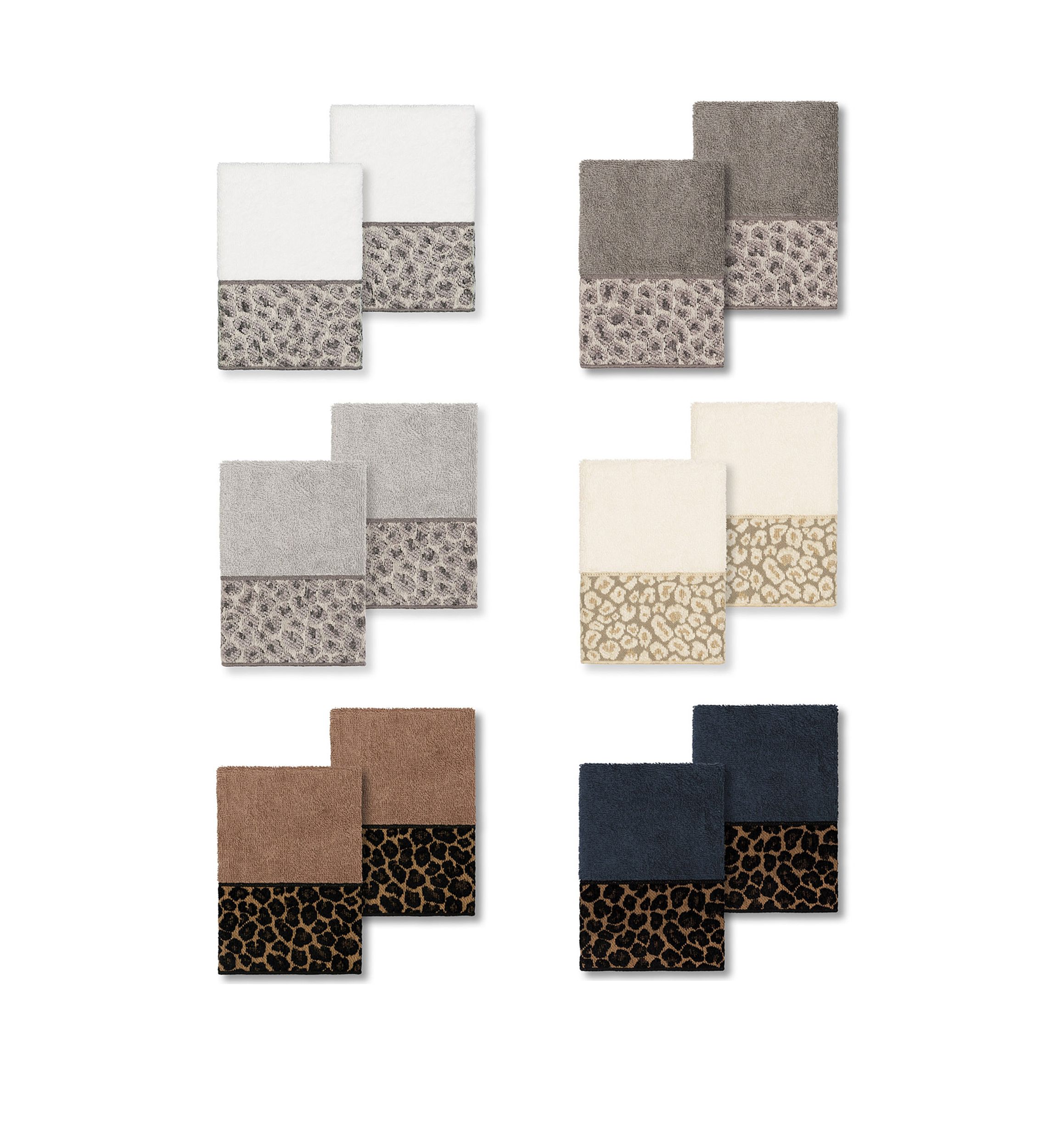 Spots 2 Piece Embellished Washcloth Set